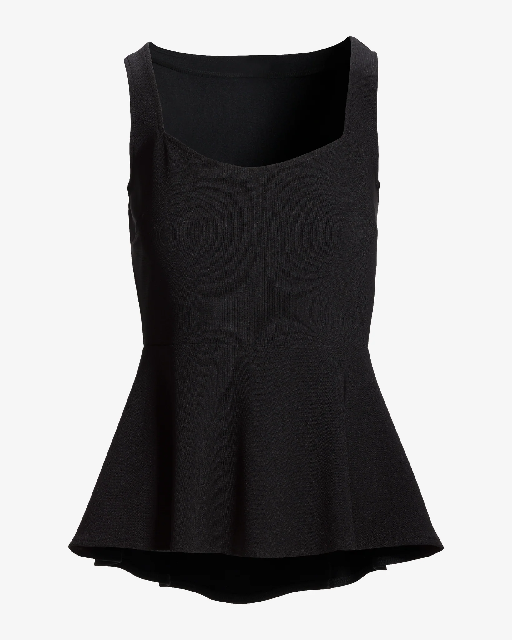 Beyond Travel Sleeveless Peplum Top Jet Black - Futureuc