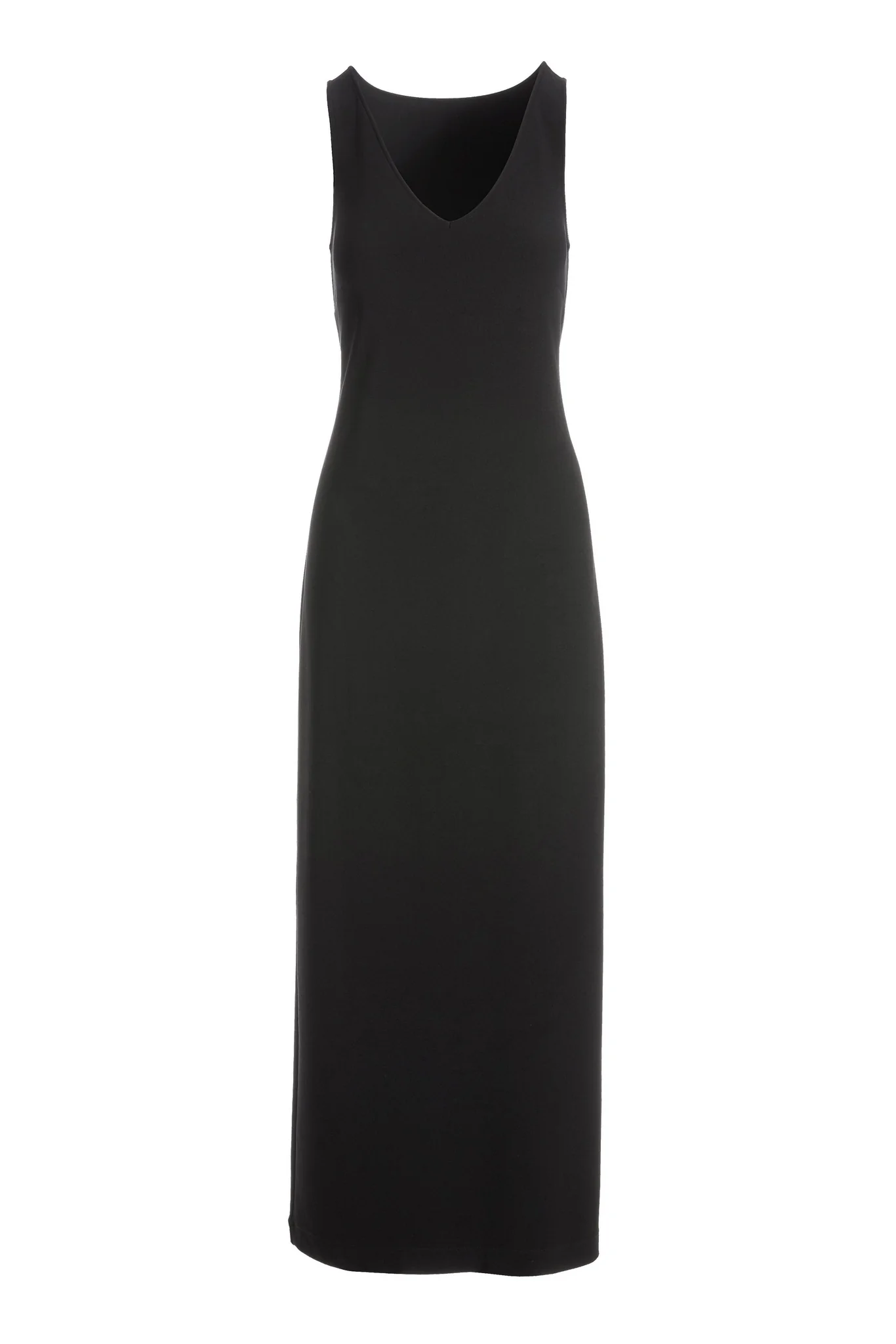 Beyond Travel V Neck Maxi Dress Jet Black - Futureuc