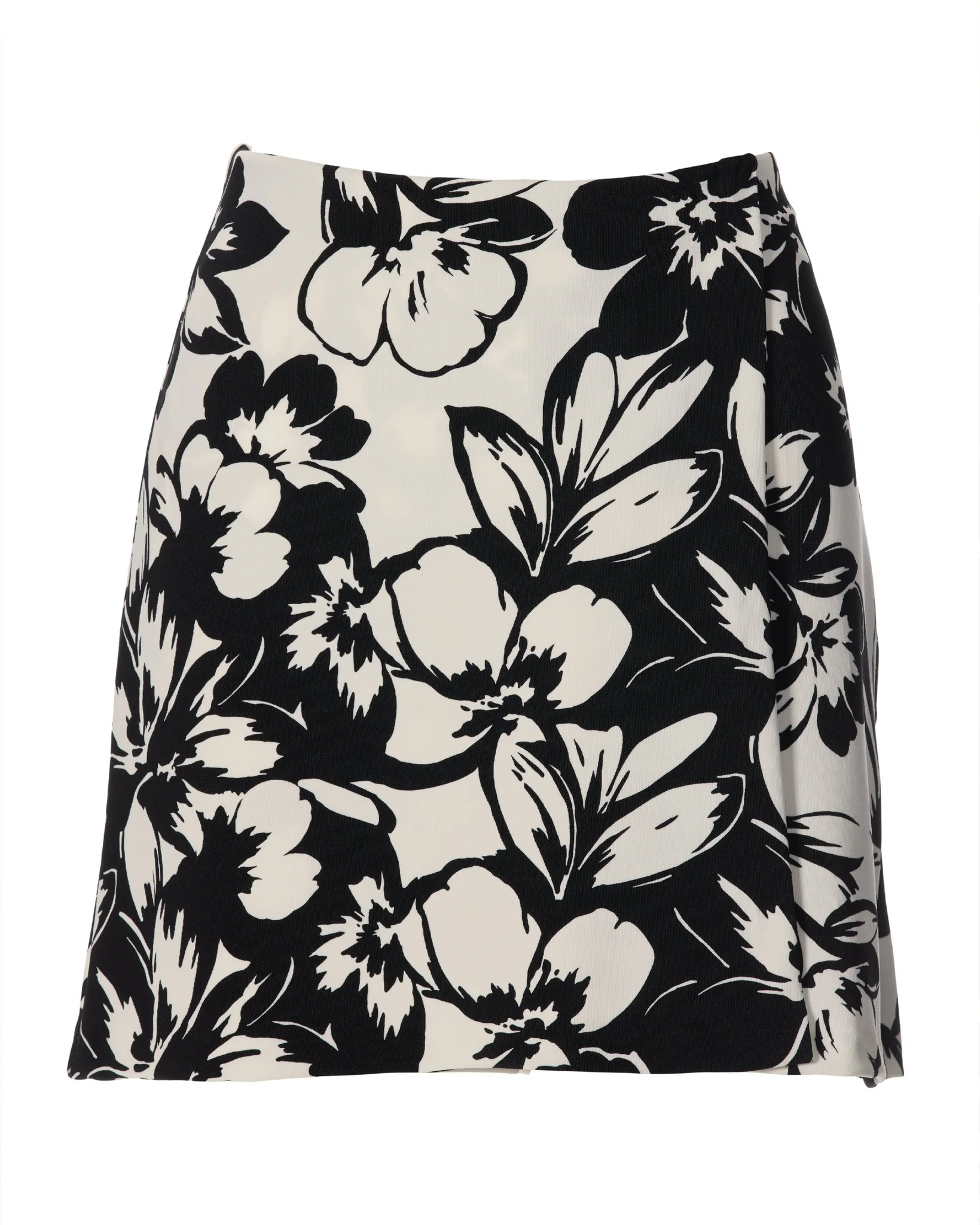 Beyond Travel Contrast Fleurs Print Skort Ivory Coast/Jet Black - Futureuc