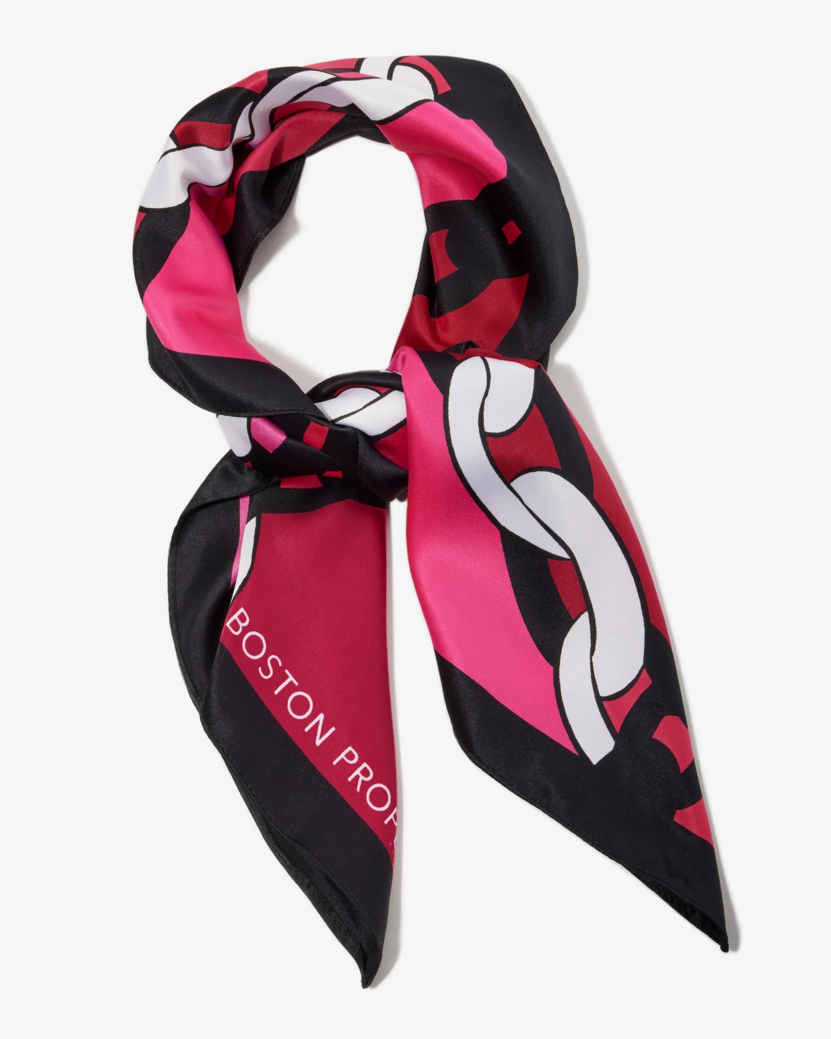 Boston Proper Chain Scarf Pink/Black - Futureuc