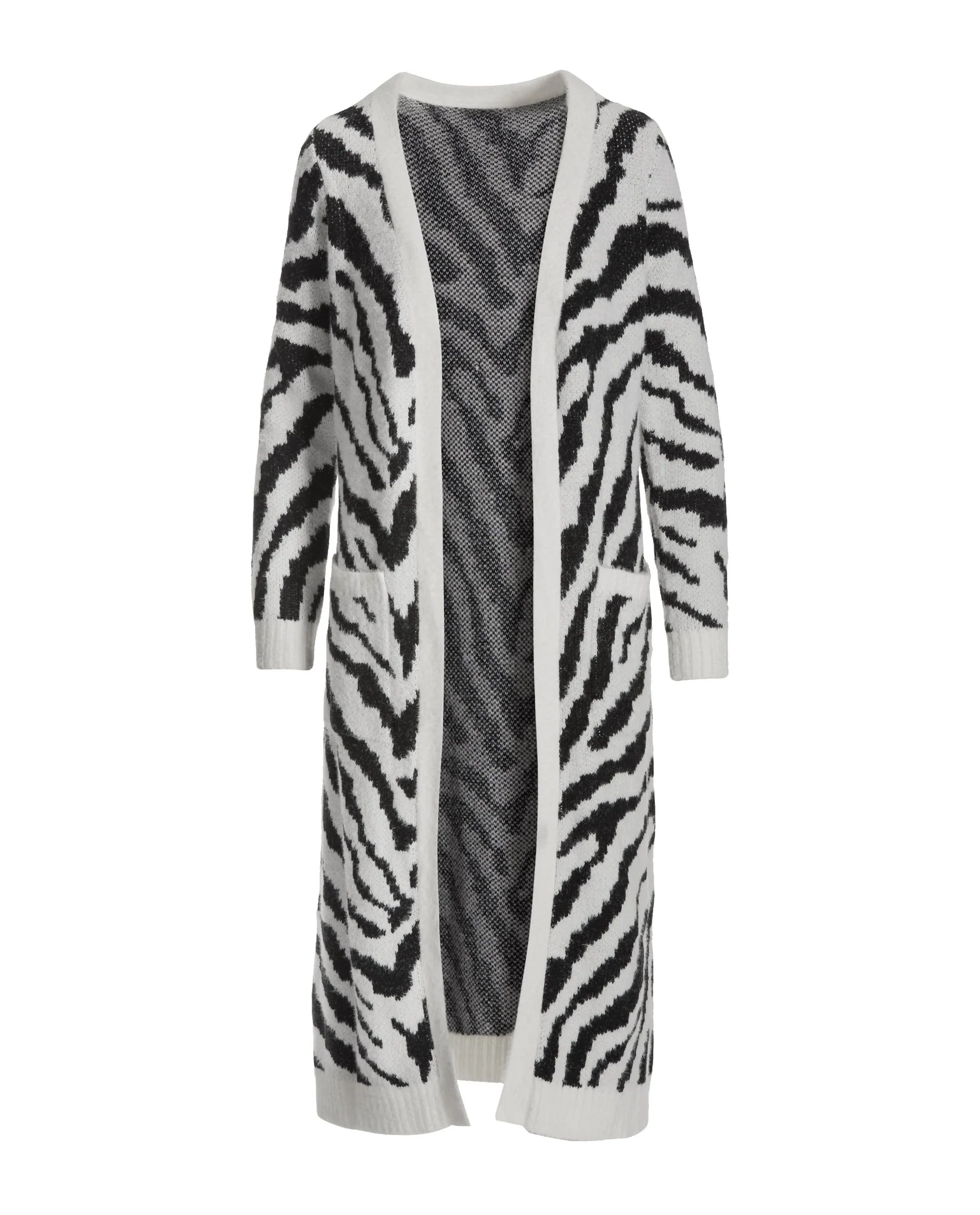 Zebra Jacquard Duster Black/White - Futureuc