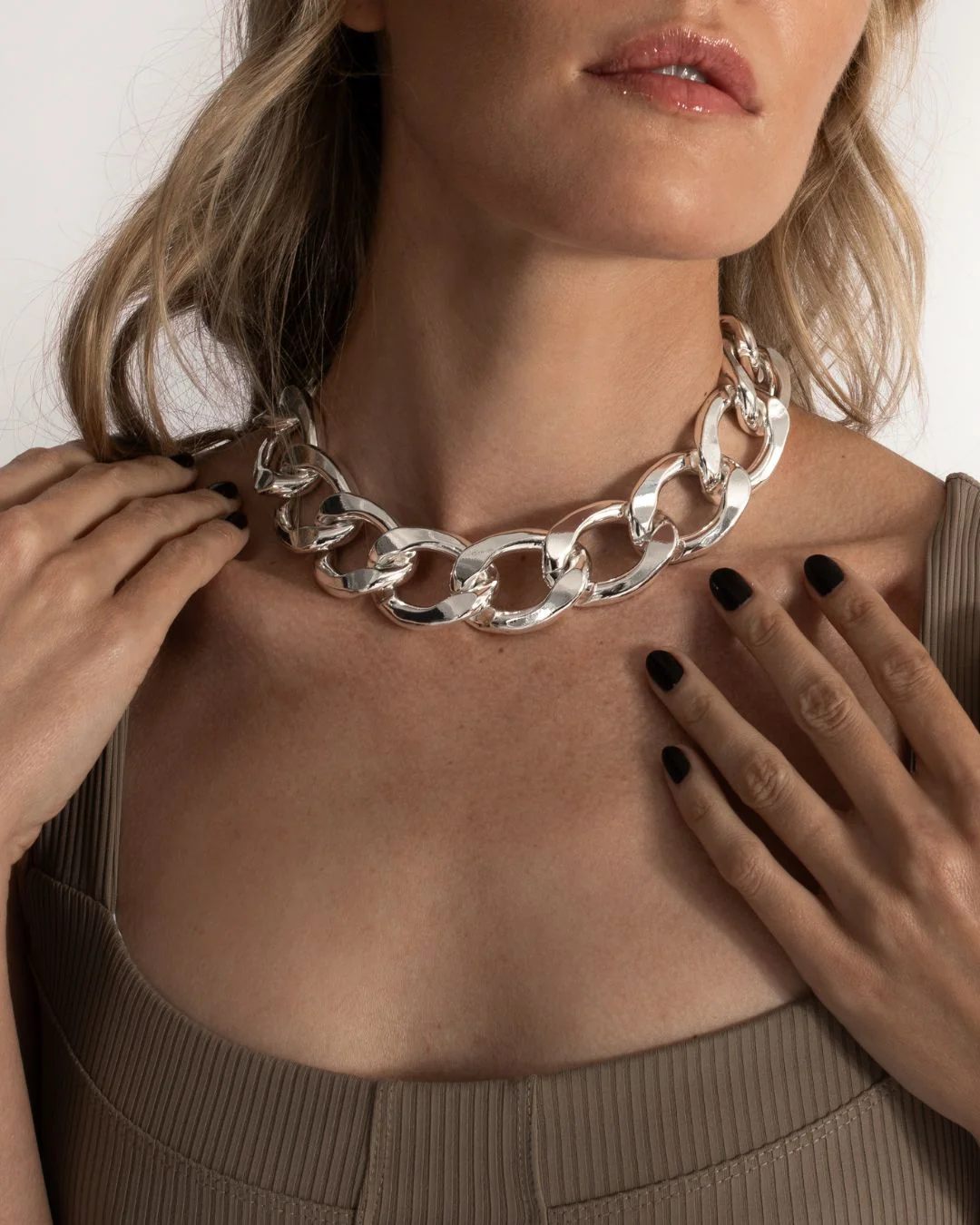 Azlin Necklace Silver - Futureuc