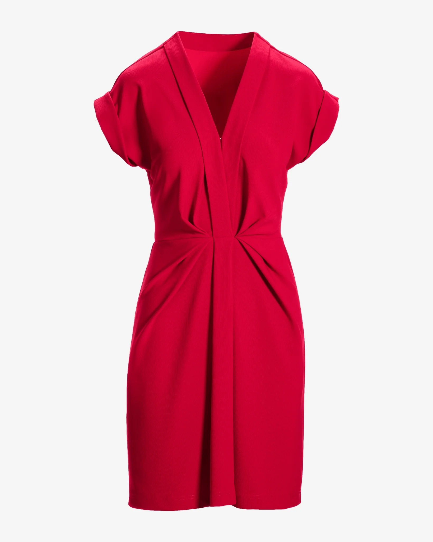 Beyond Travel V Neck Drape Dress French Kiss - Futureuc