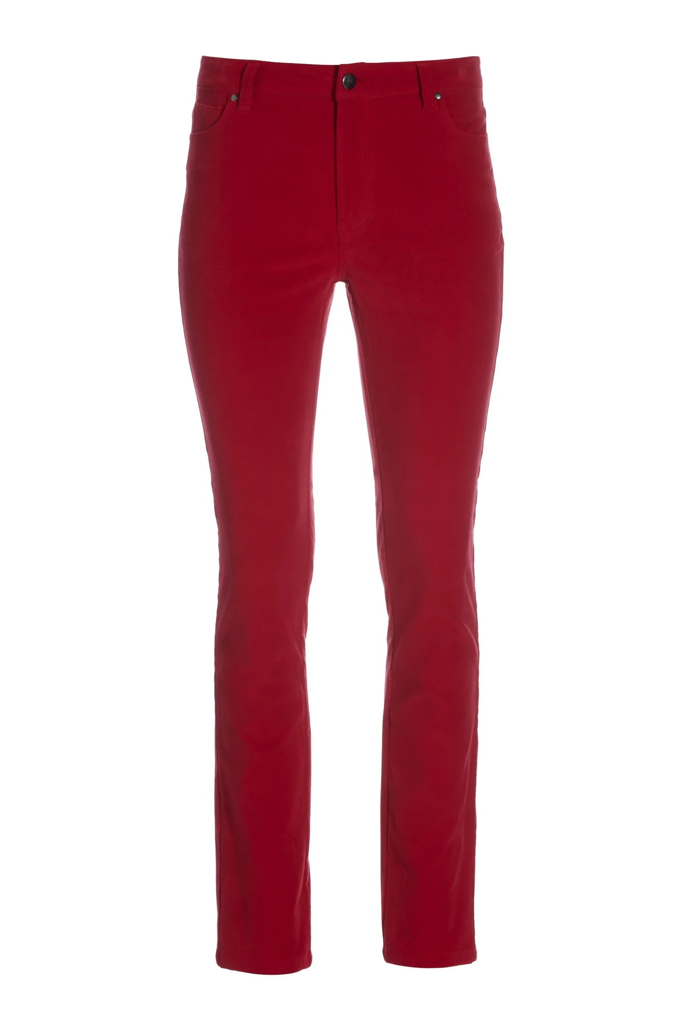 Velvet High Rise Five Pocket Pant Jester Red - Futureuc
