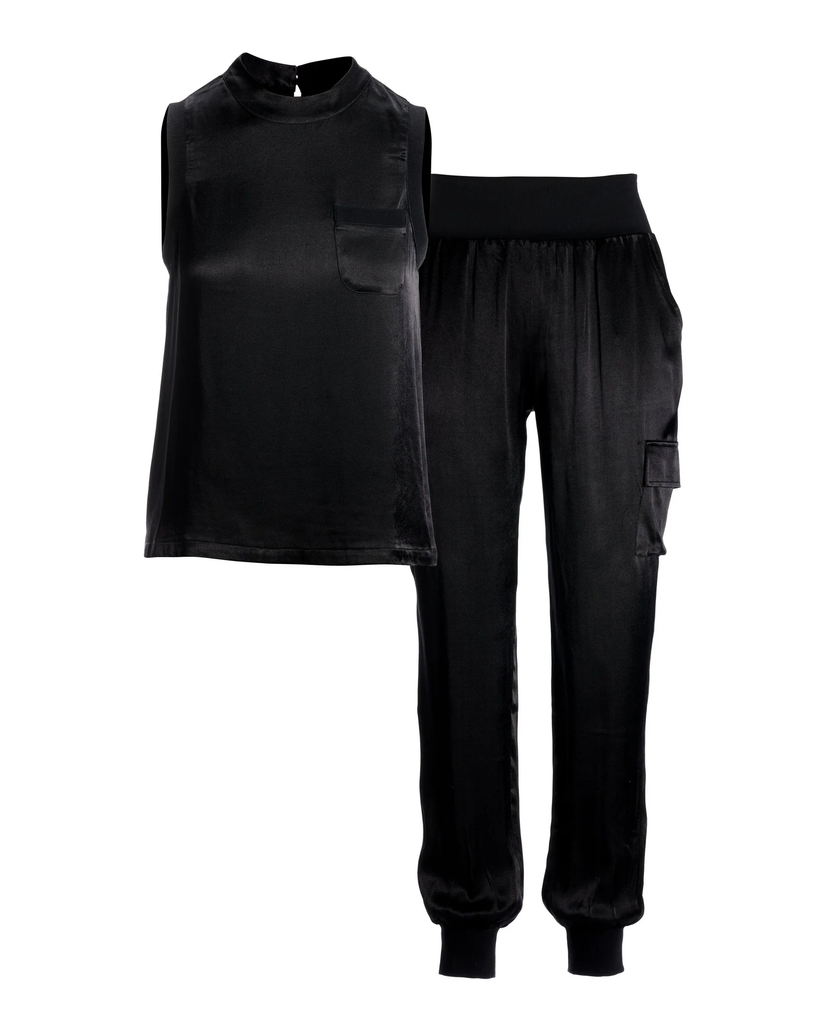 Charmeuse Cargo Set Black - Futureuc