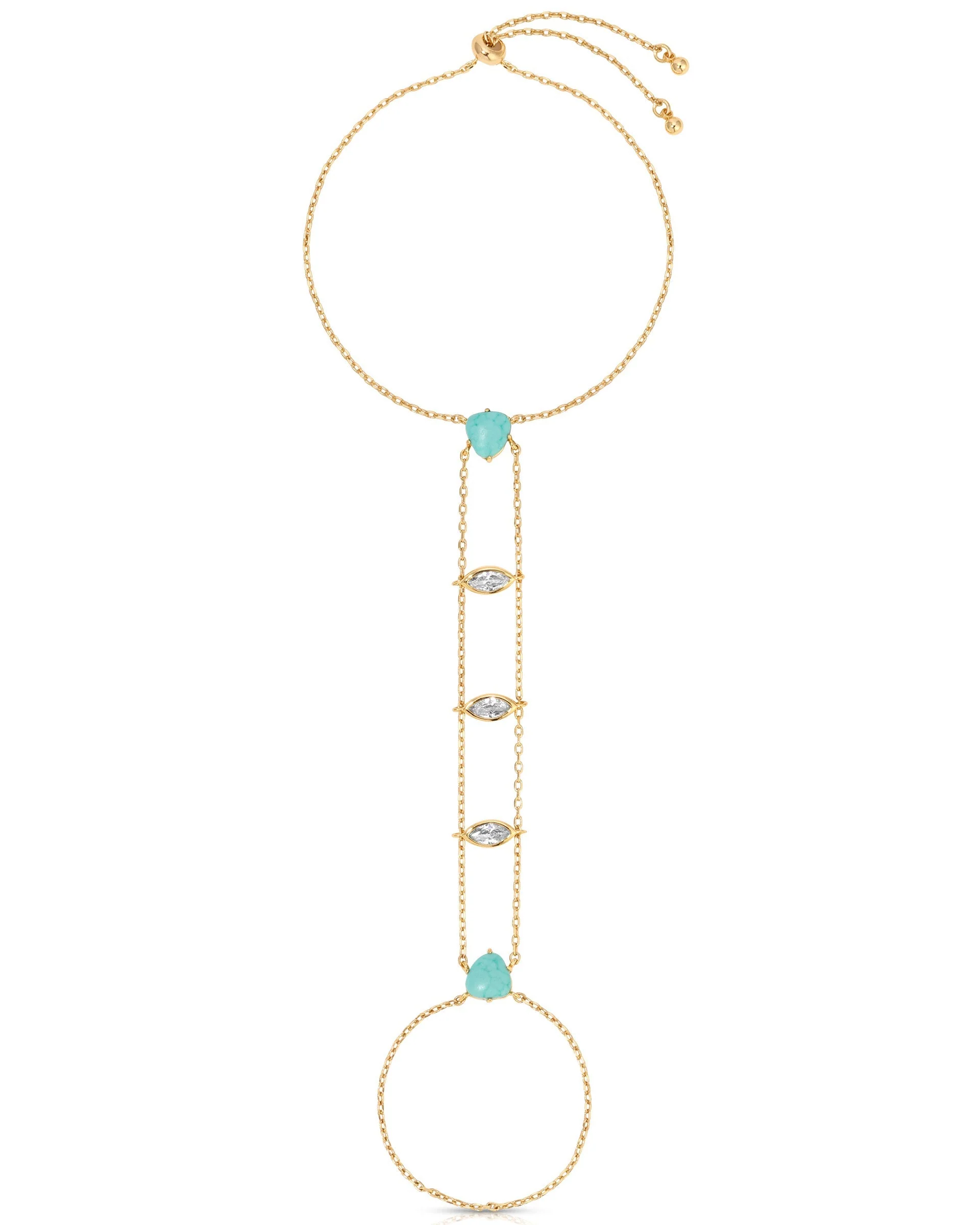 Turquoise Solstice Hand Chain - Futureuc