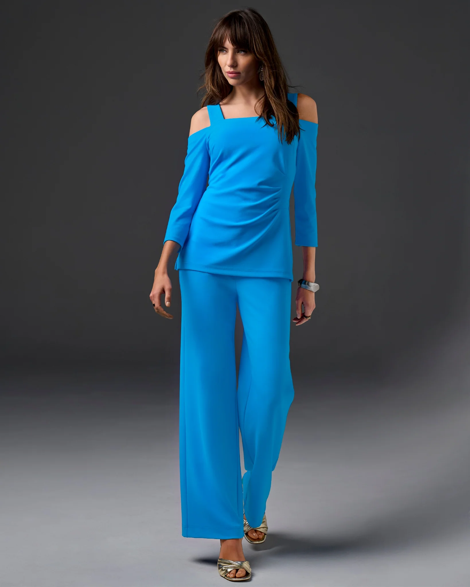 Beyond Travel High Rise Palazzo Pant Malibu Blue - Futureuc