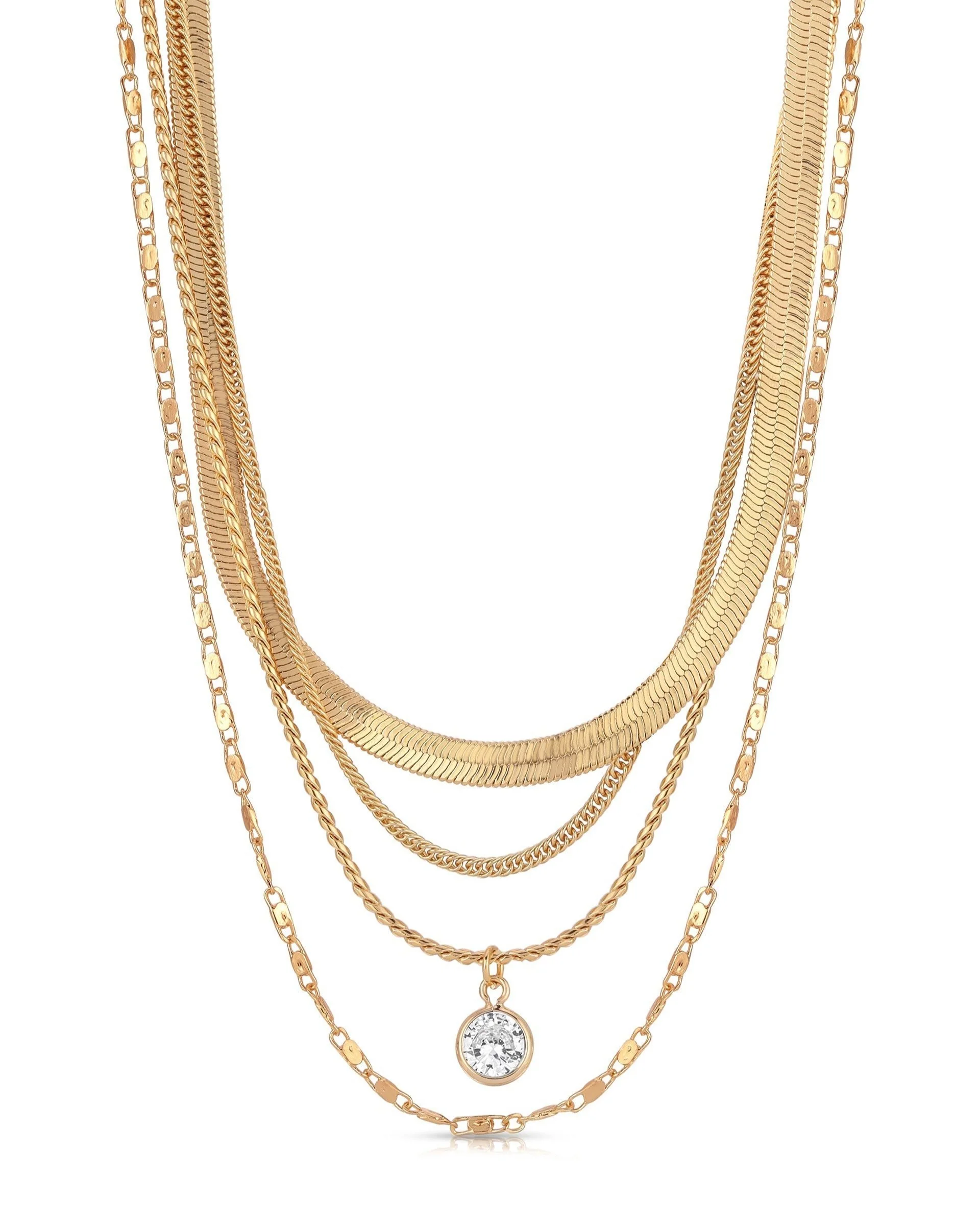 All the Chains Layered Necklace - Futureuc