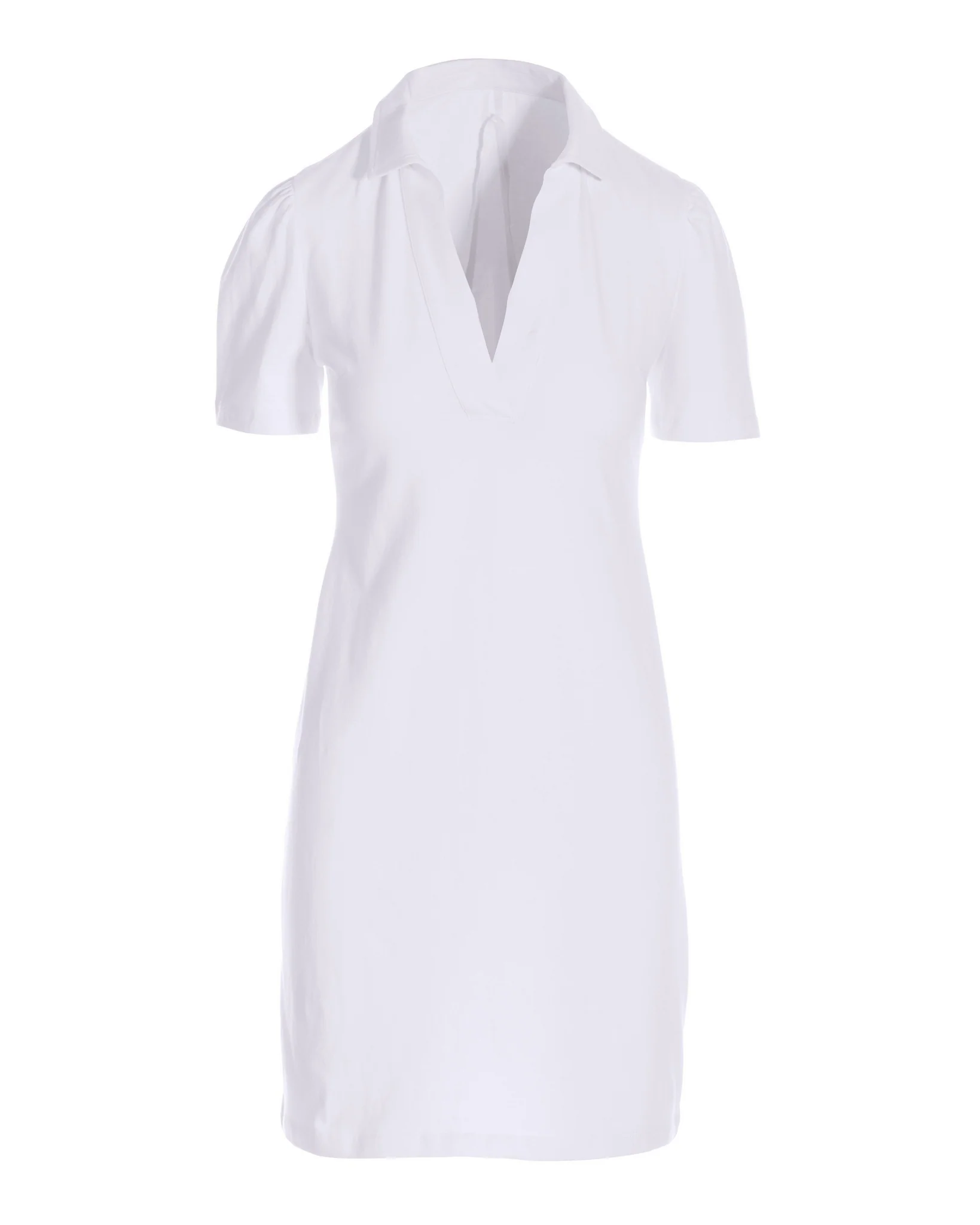 Casual Polo Dress White - Futureuc