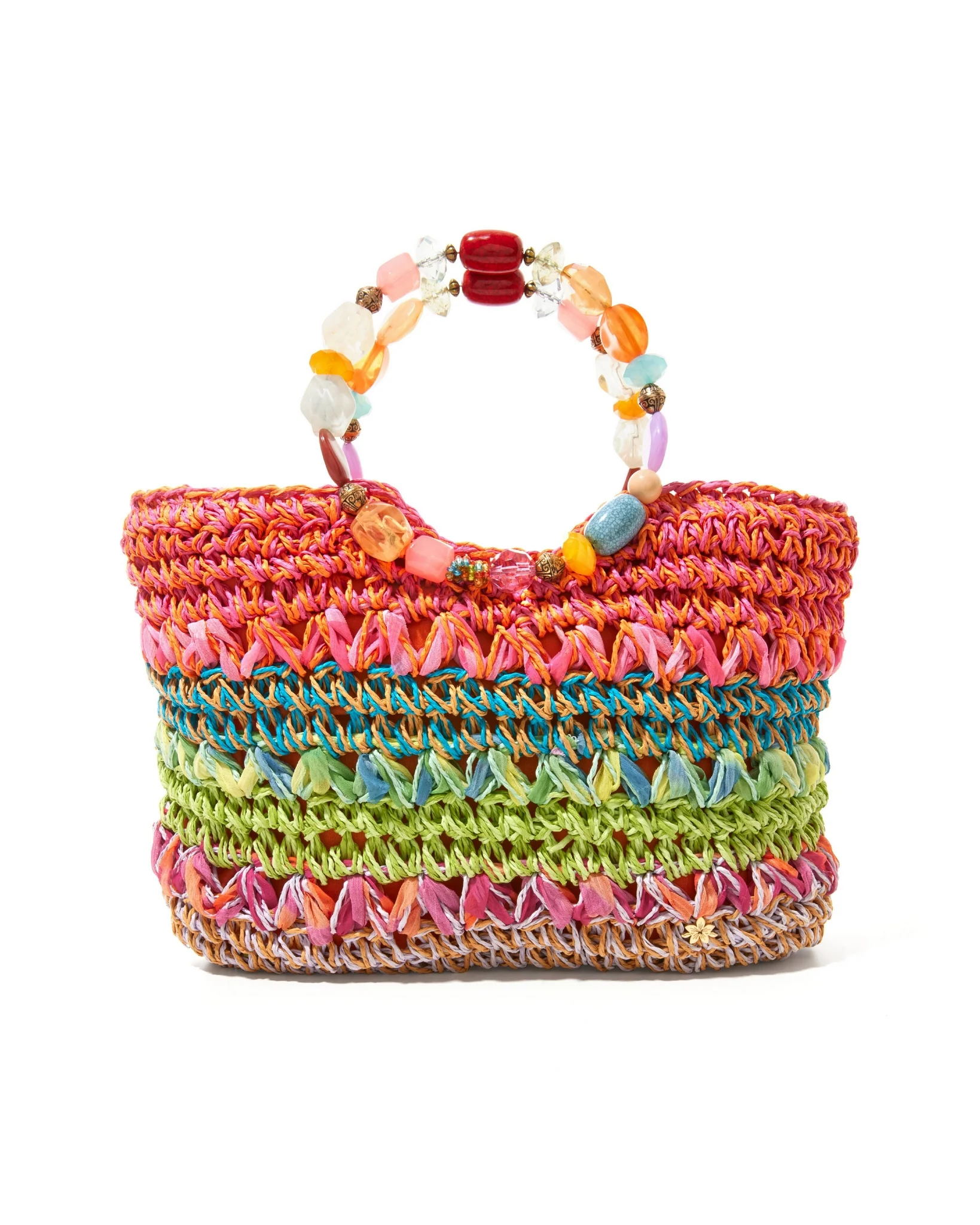 Beaded Crochet Bag Multi - Futureuc
