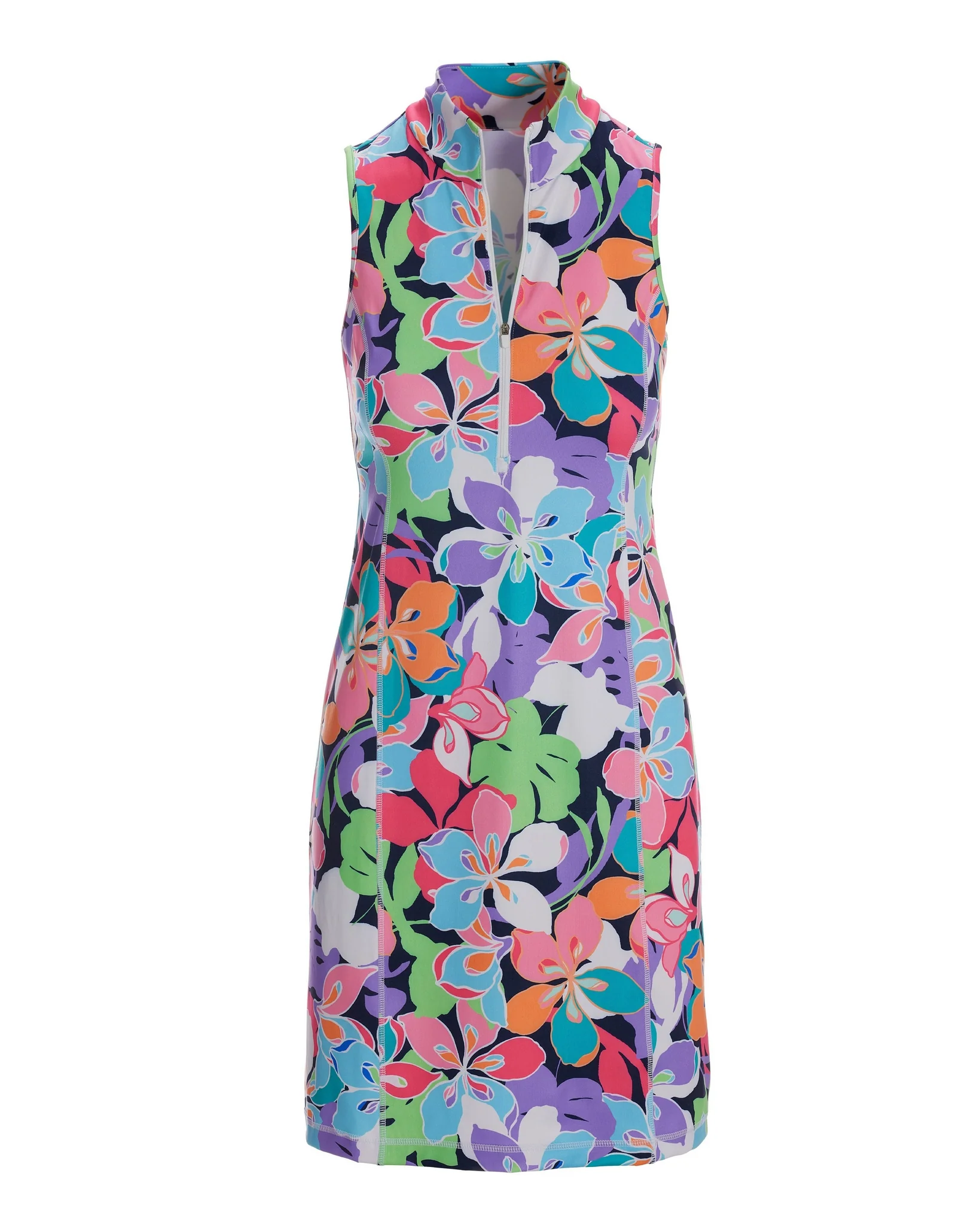 B-Active Bright Abstract Print Short Sport Dress Multi - Futureuc