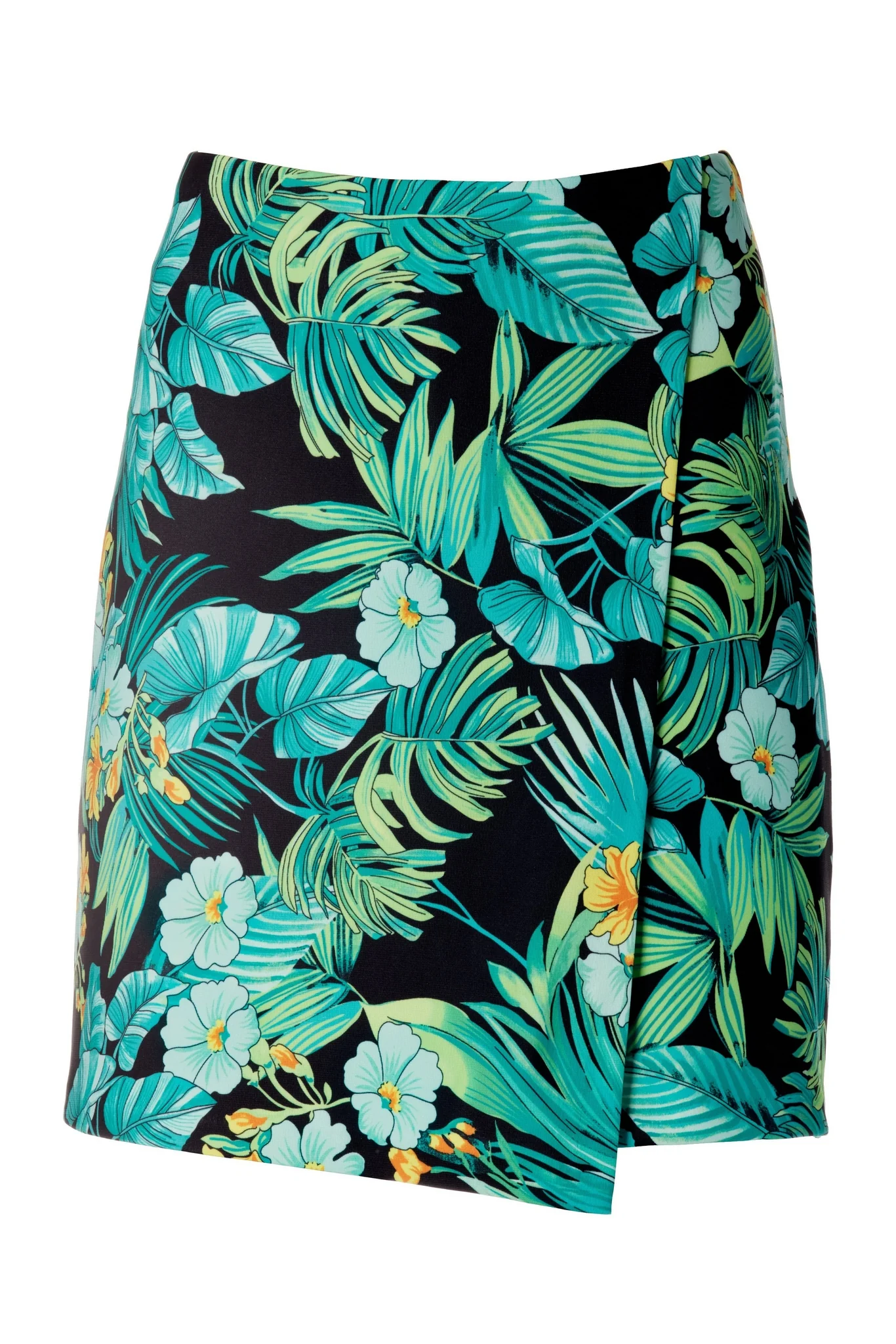 Beyond Travel Tropical Print Skort Green Multi - Futureuc