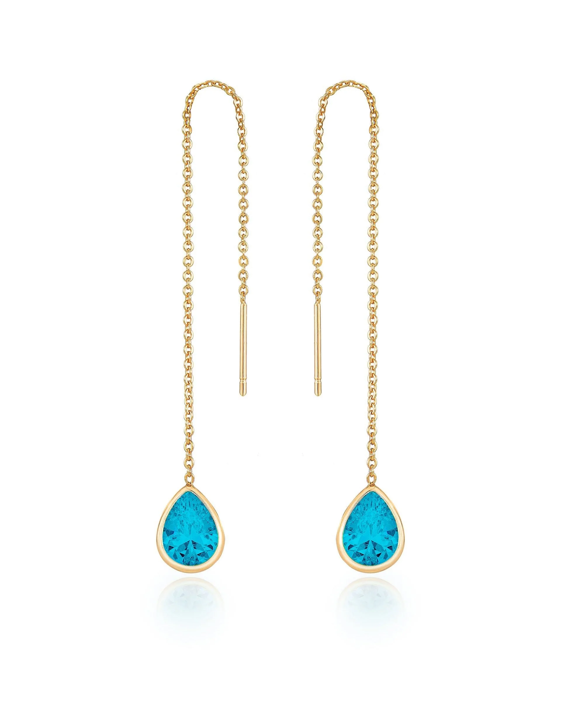 Barely There Chain and Crystal Dangle Earrings - Futureuc
