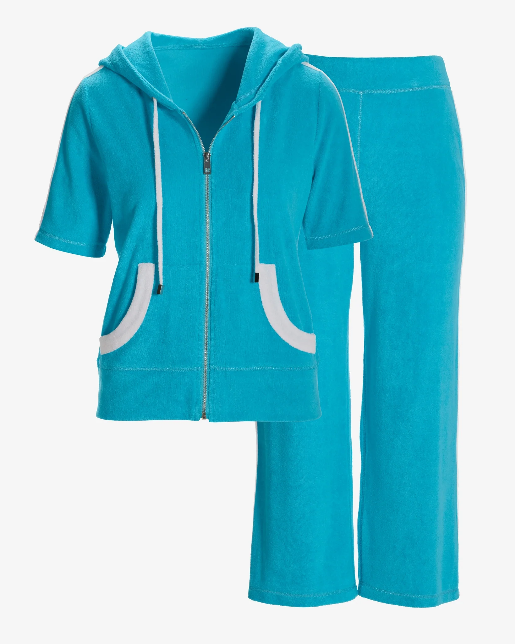 Beach Terry Color Block Sport Set Bachelor Button - Futureuc