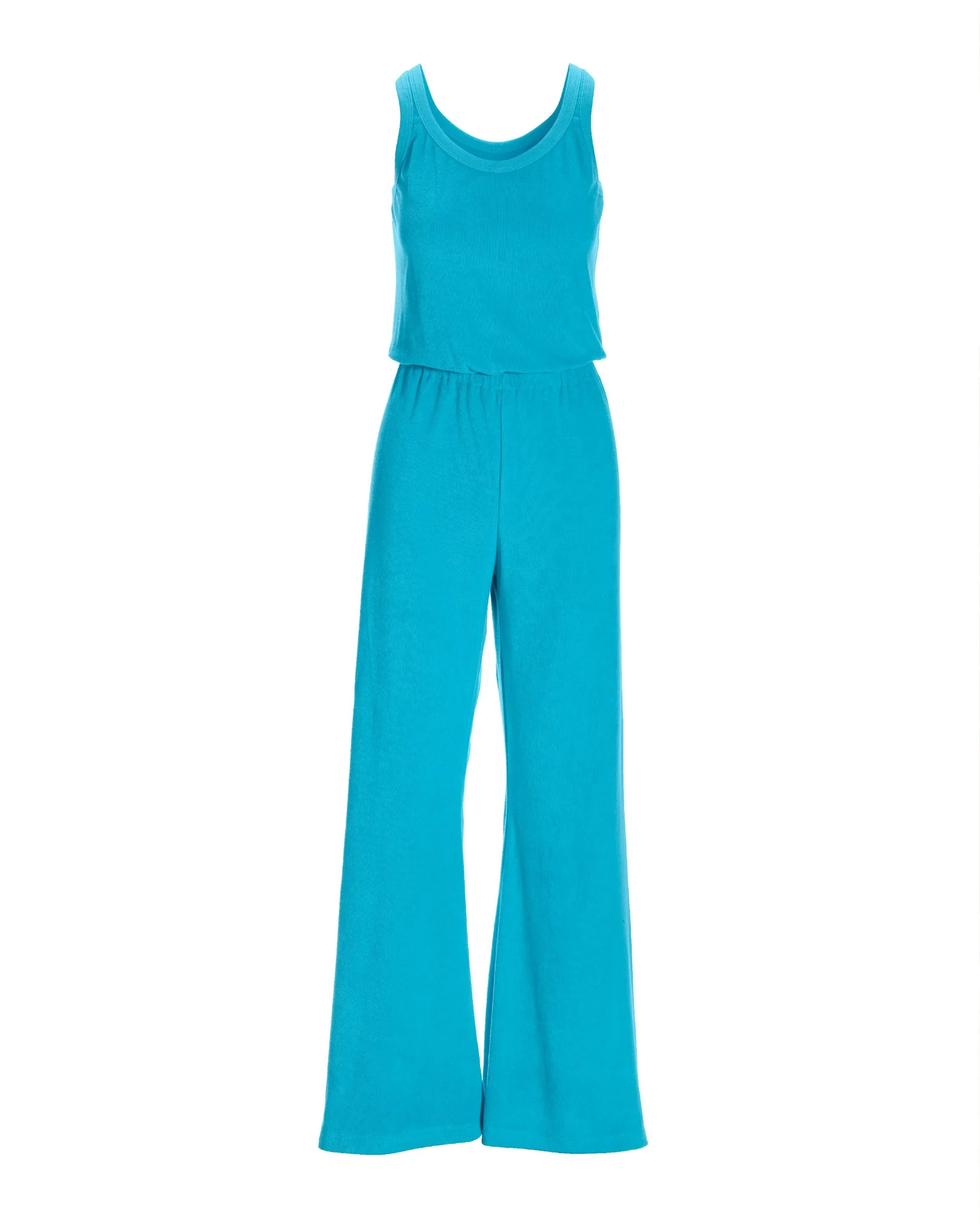 Beach Terry Blouson Jumpsuit Splash Blue - Futureuc