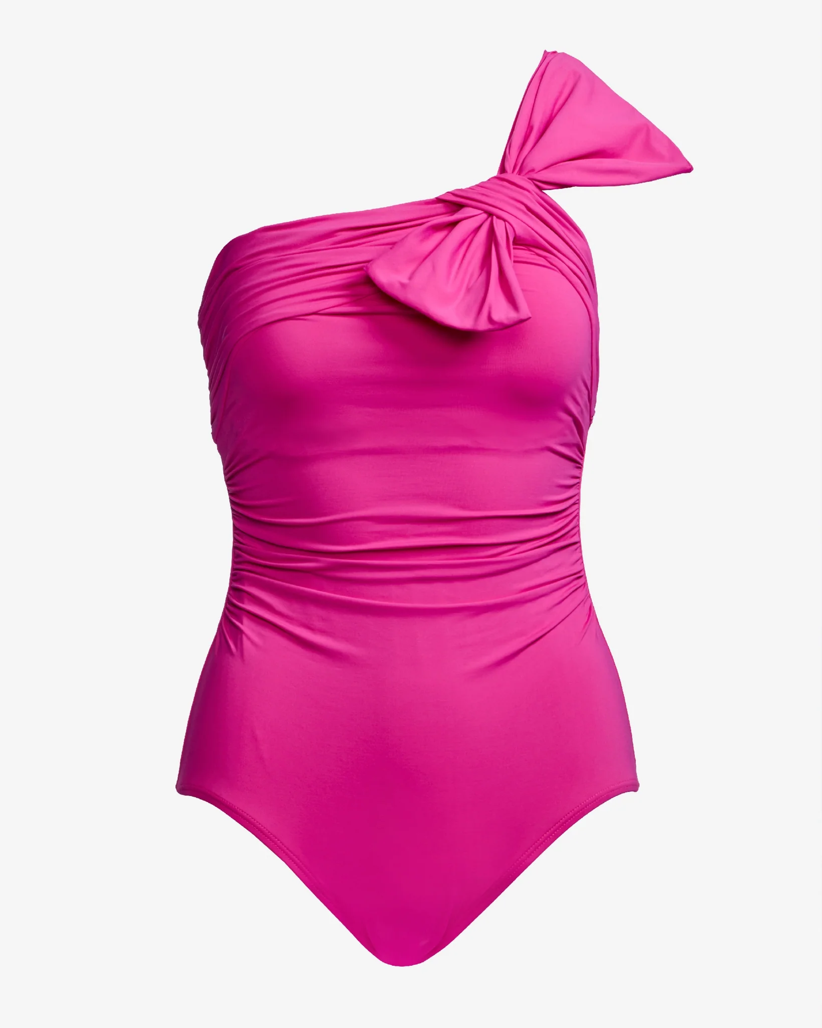 Bow One Shoulder One Piece Pink - Futureuc