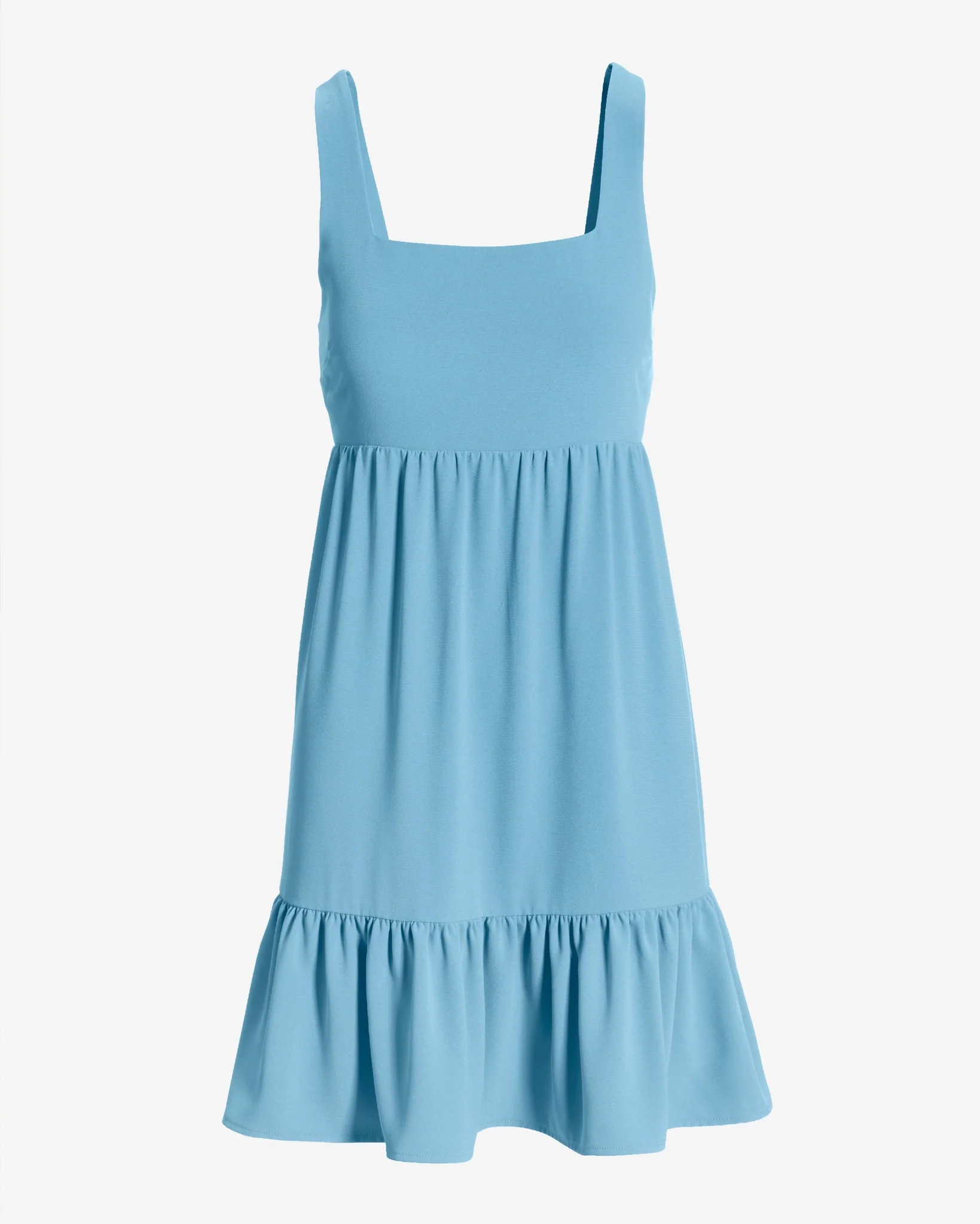 Versatile Tiered Short Dress Baltic Sea - Futureuc