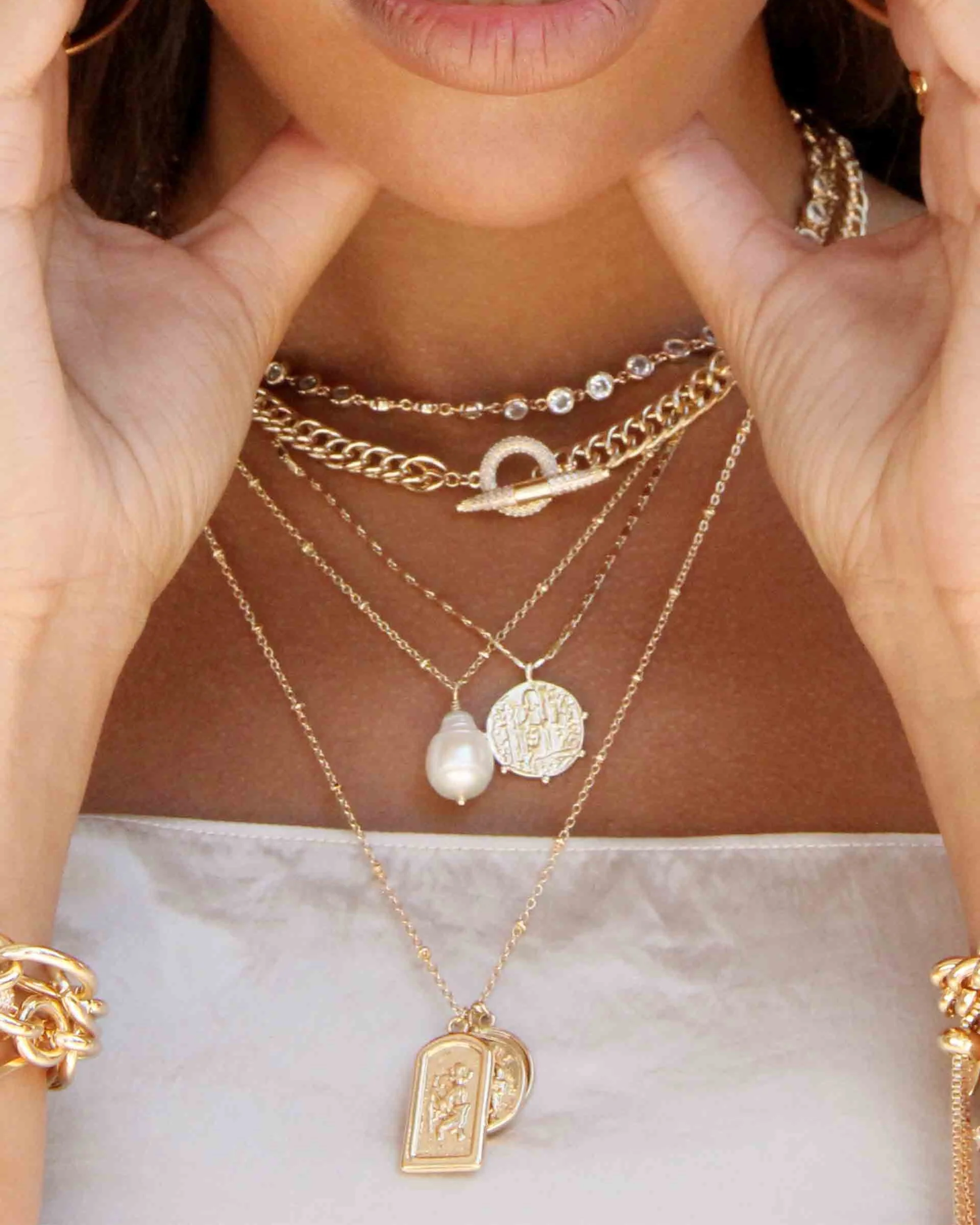 All About That Chain Crystal Necklace - Futureuc