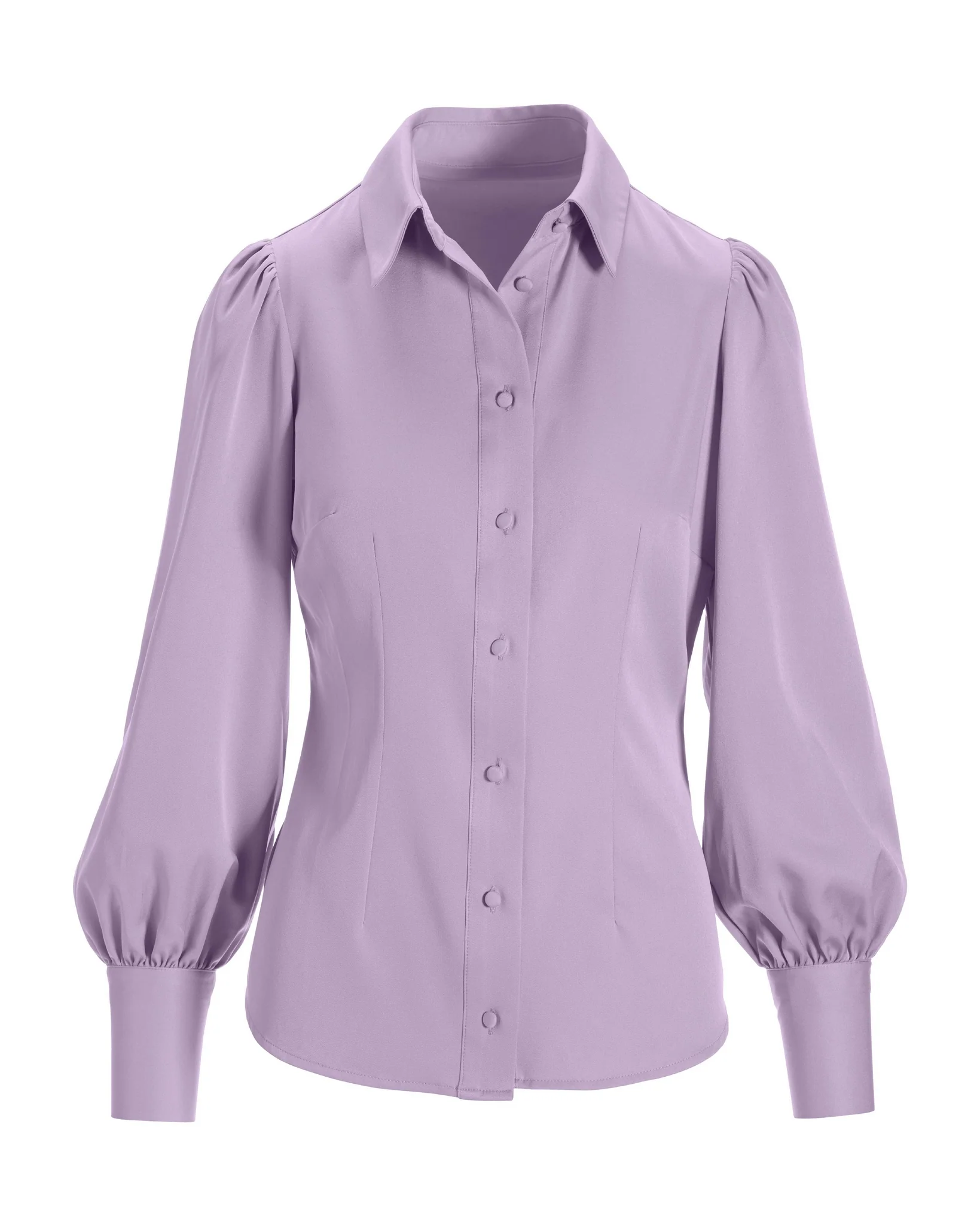 Victoria Chic Drama Sleeve Shirt Lavender Ice - Futureuc