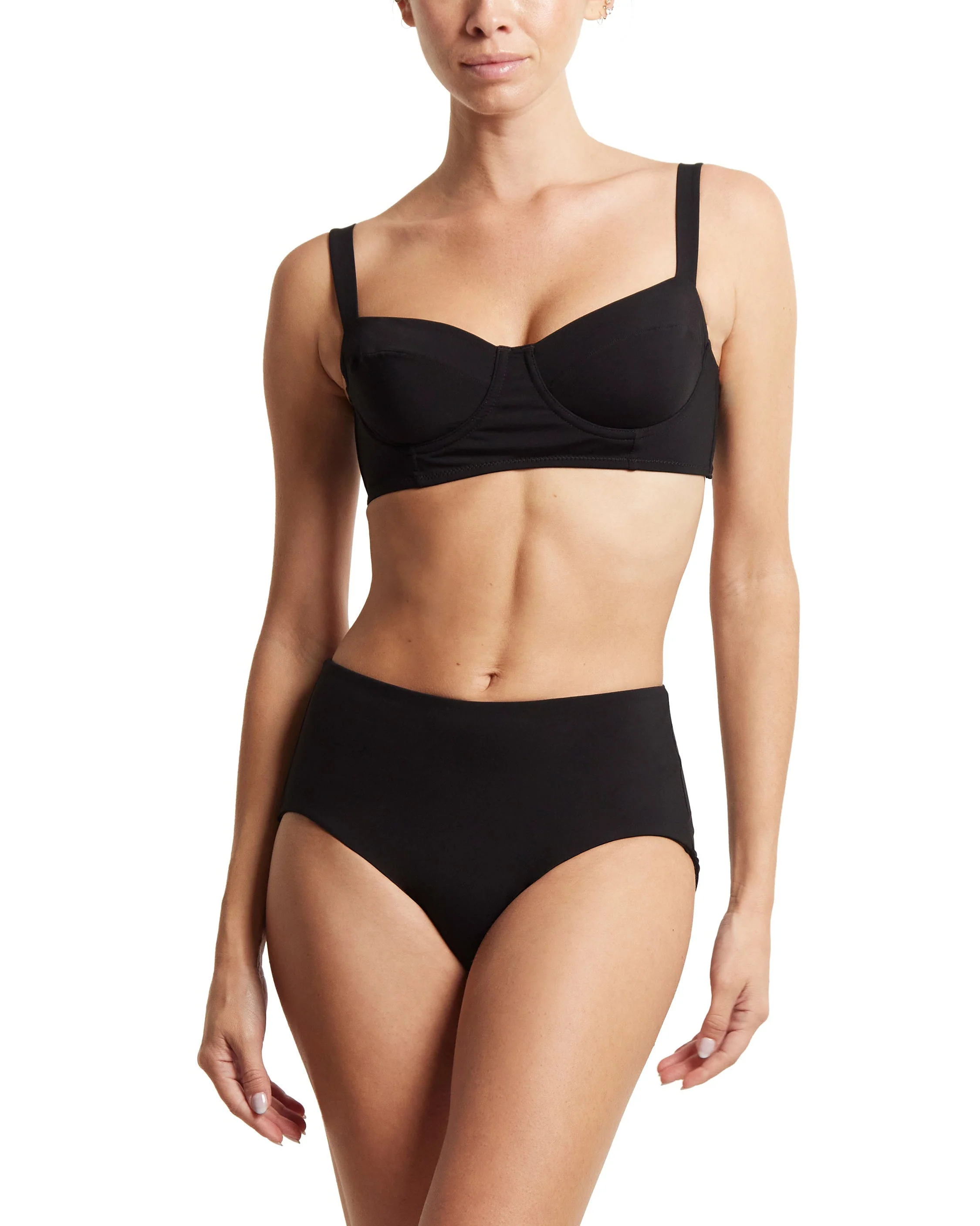 Boyshort Swimsuit Bottom Black - Futureuc