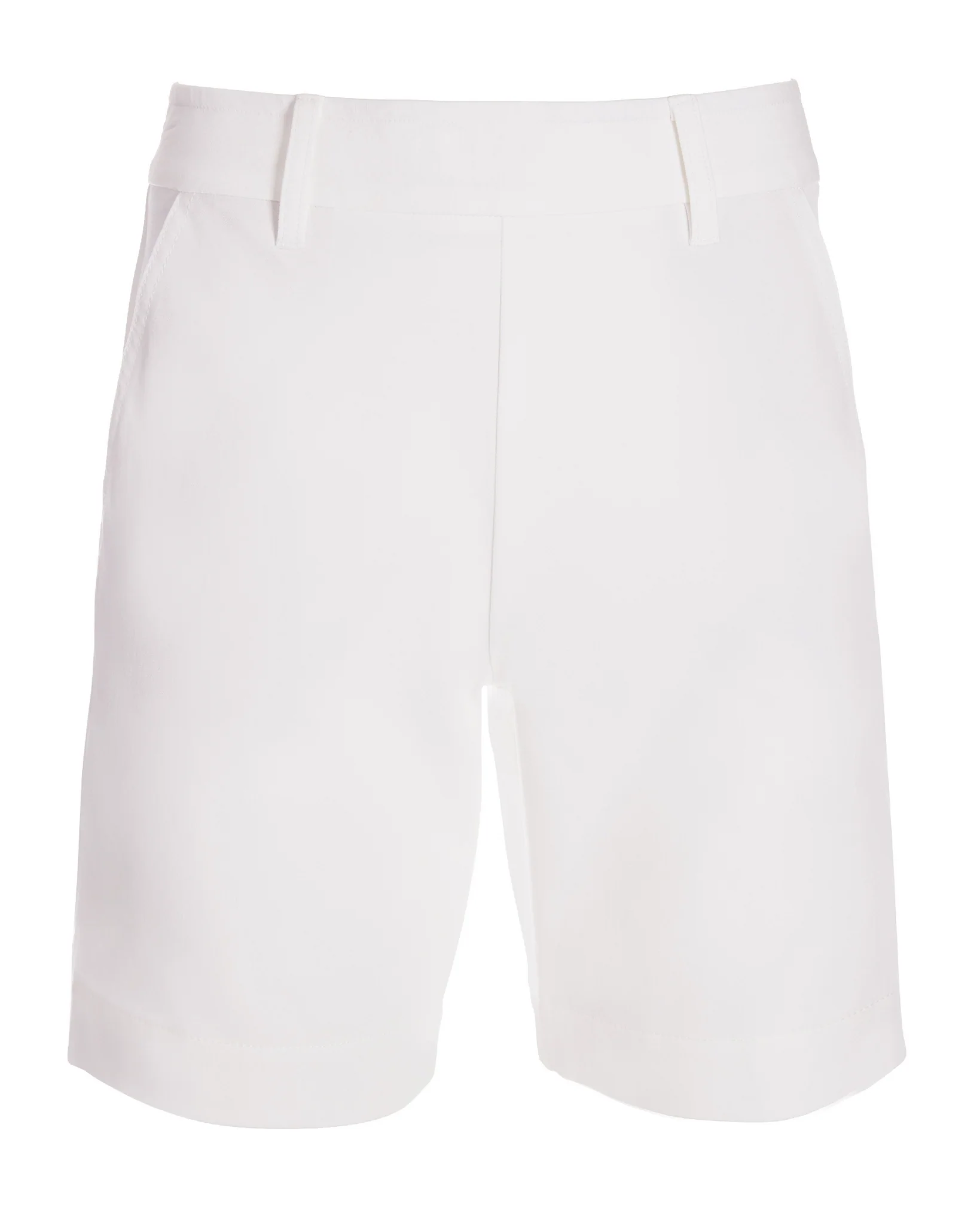 Twill Pull-On Seven-Inch Short Pure White - Futureuc