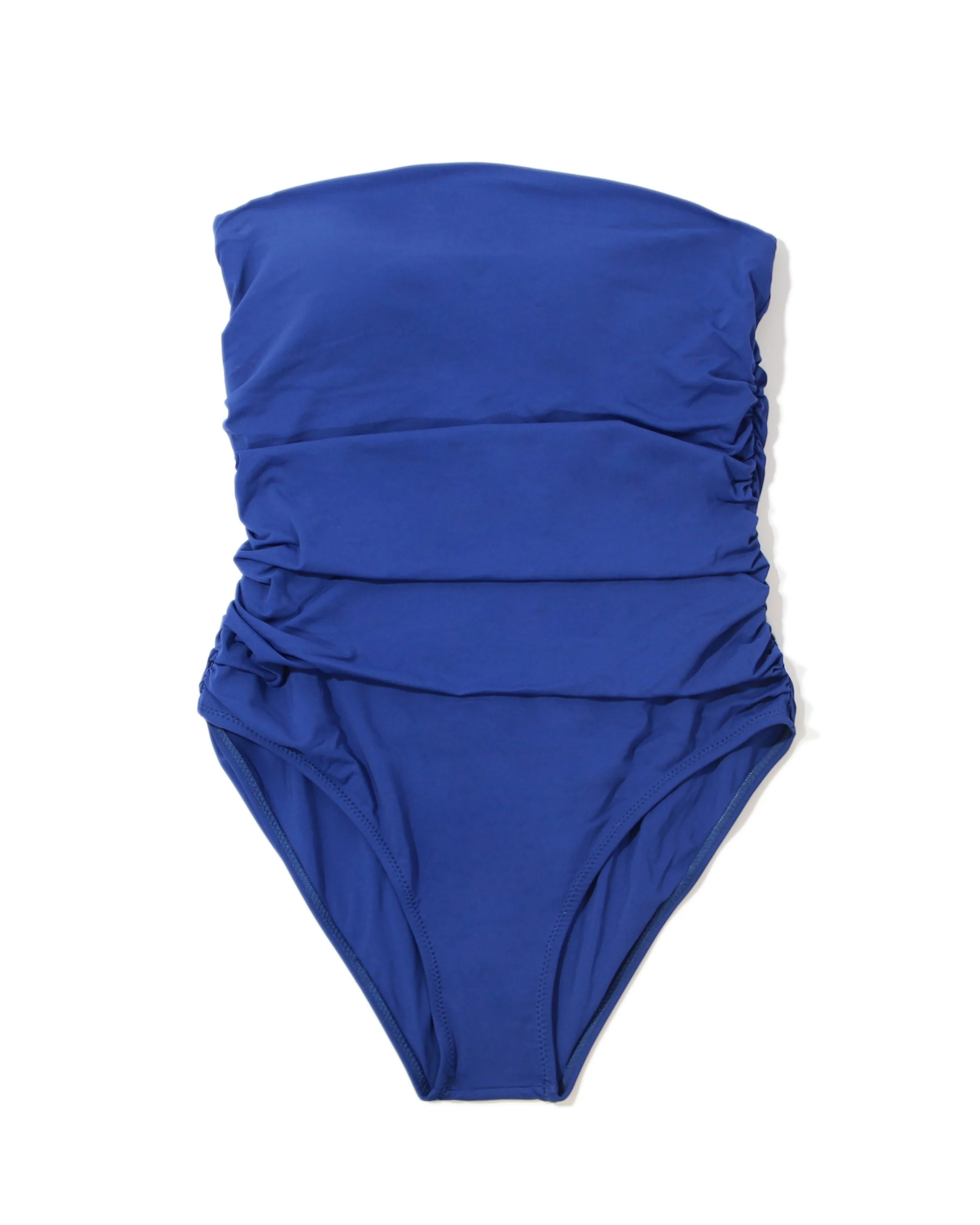 Bandeau One Piece Swimsuit Poolside Blue - Futureuc