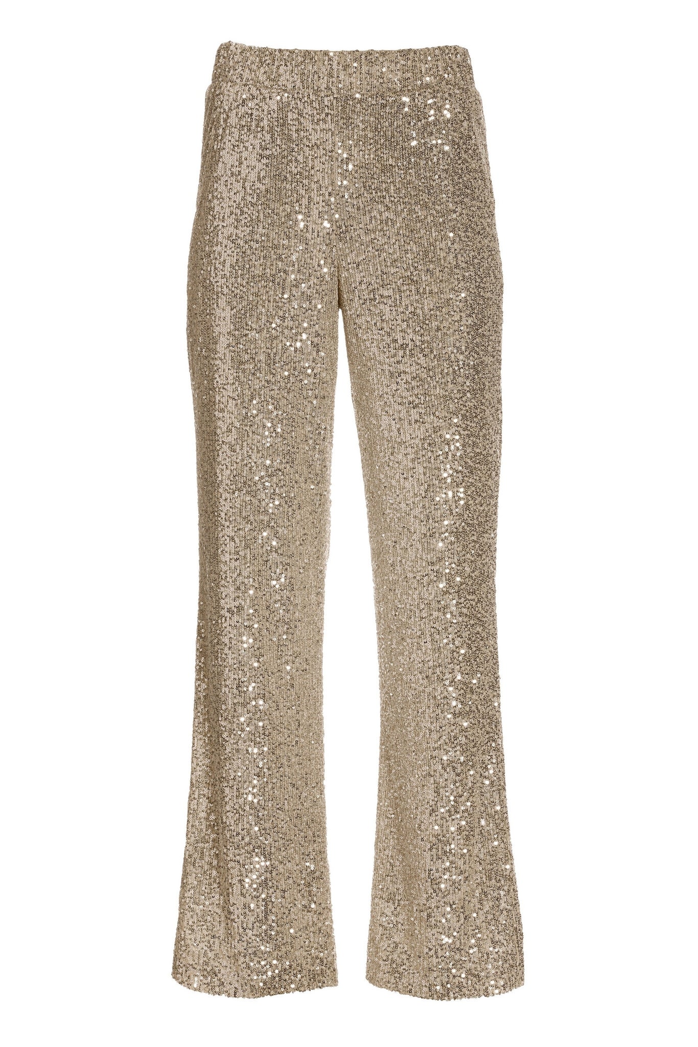 All Over Sequin Palazzo Pant Champagne - Futureuc