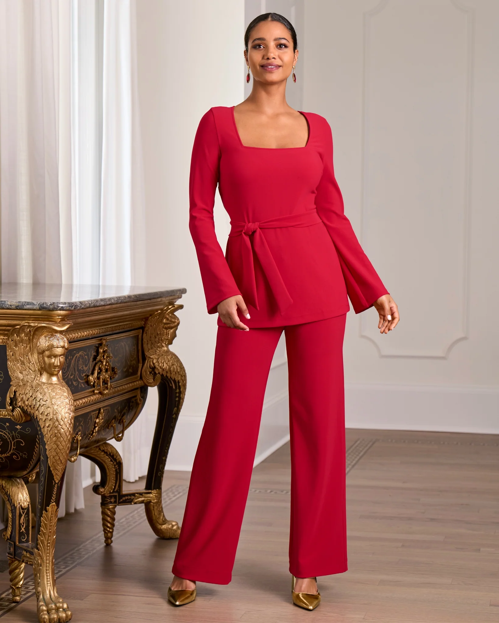 Beyond Travel High Rise Palazzo Pant French Kiss - Futureuc