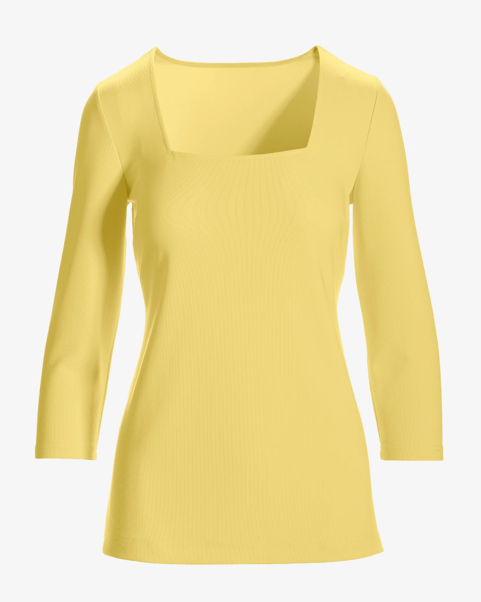 Beyond Travel Three Quarter Sleeve Top Lemon Drop - Futureuc