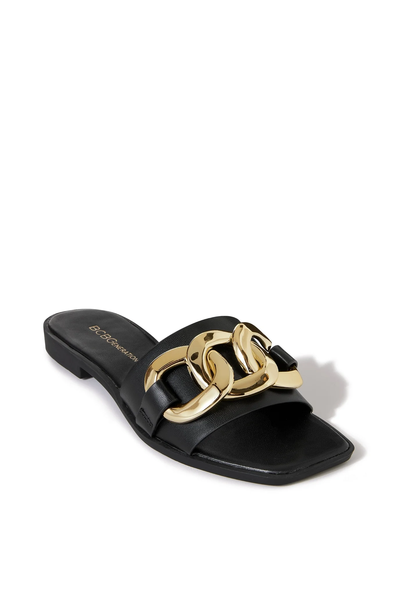 Chain Detail Slide Black - Futureuc