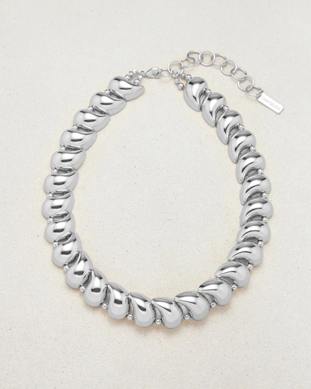 ZAHA NECKLACE SILVER - Futureuc