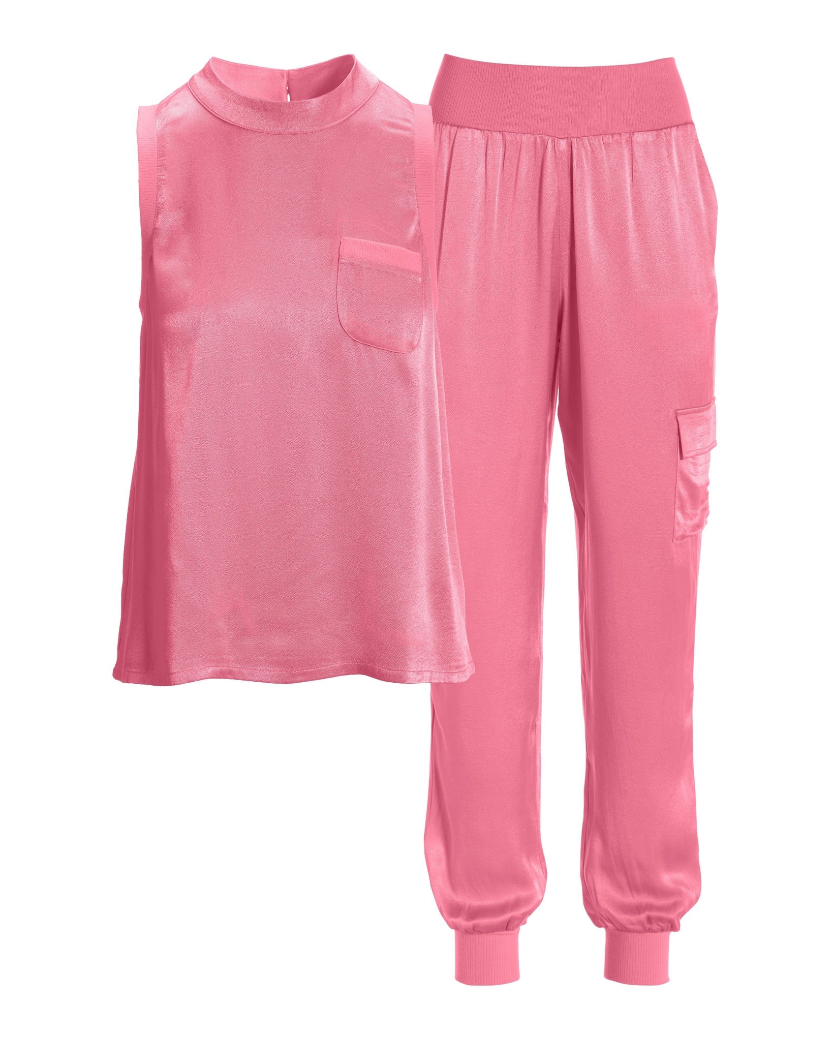 Charmeuse Cargo Set Aurora Pink - Futureuc
