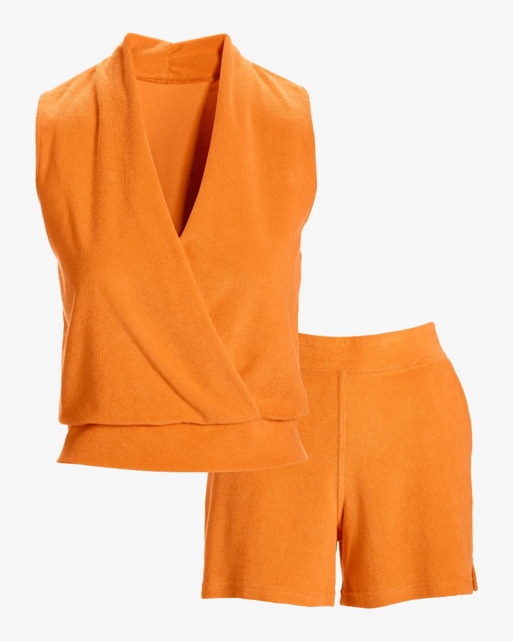 Beach Terry Surplice Short Set Bird of Paradise - Futureuc