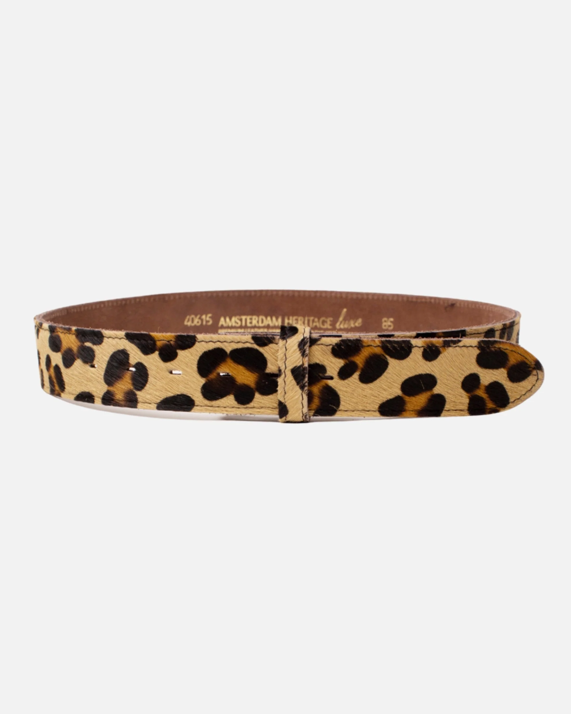 Amalia | Leopard Cow Hair Leather Belt Strap - Futureuc