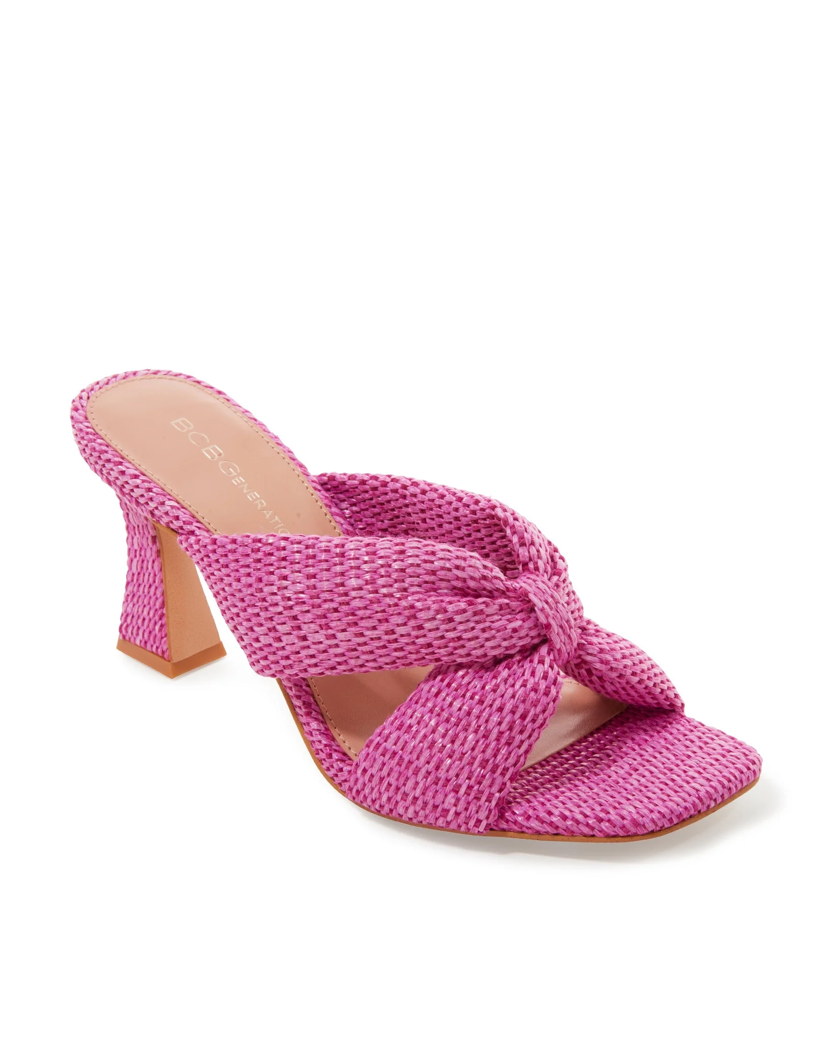 Woven Slide Heel Pink - Futureuc