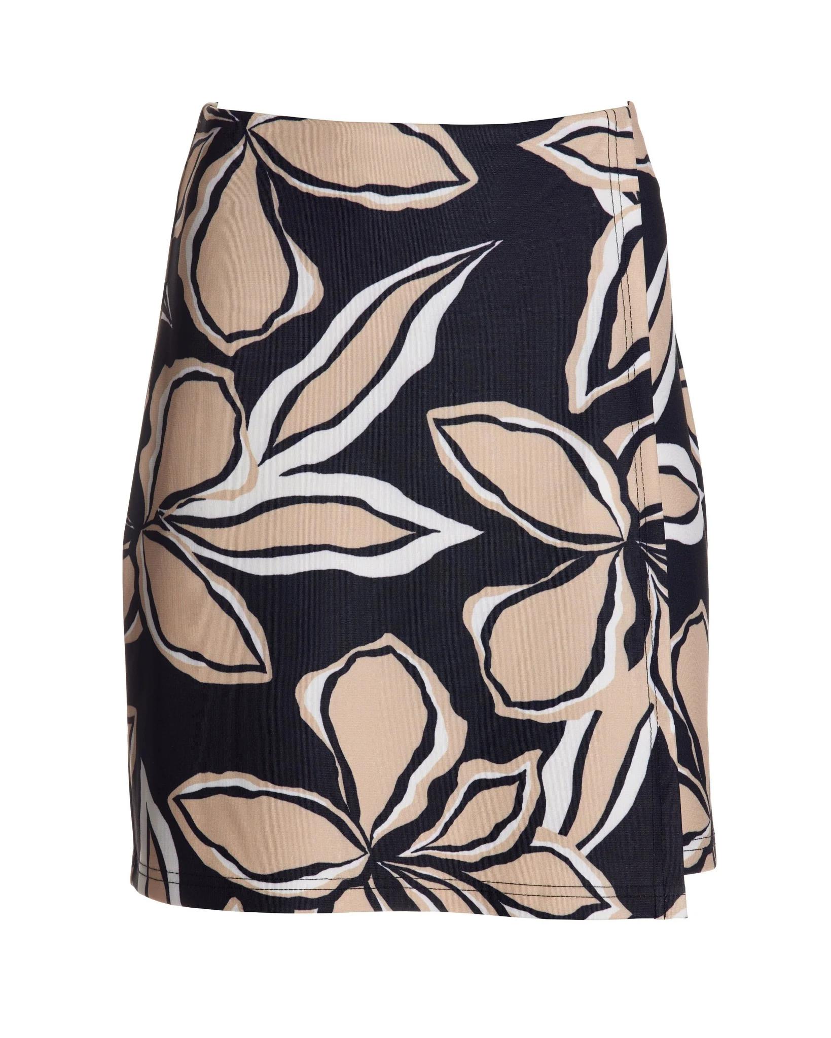 Beyond Travel Exploded Sketch Floral Skort Jet Black Multi - Futureuc