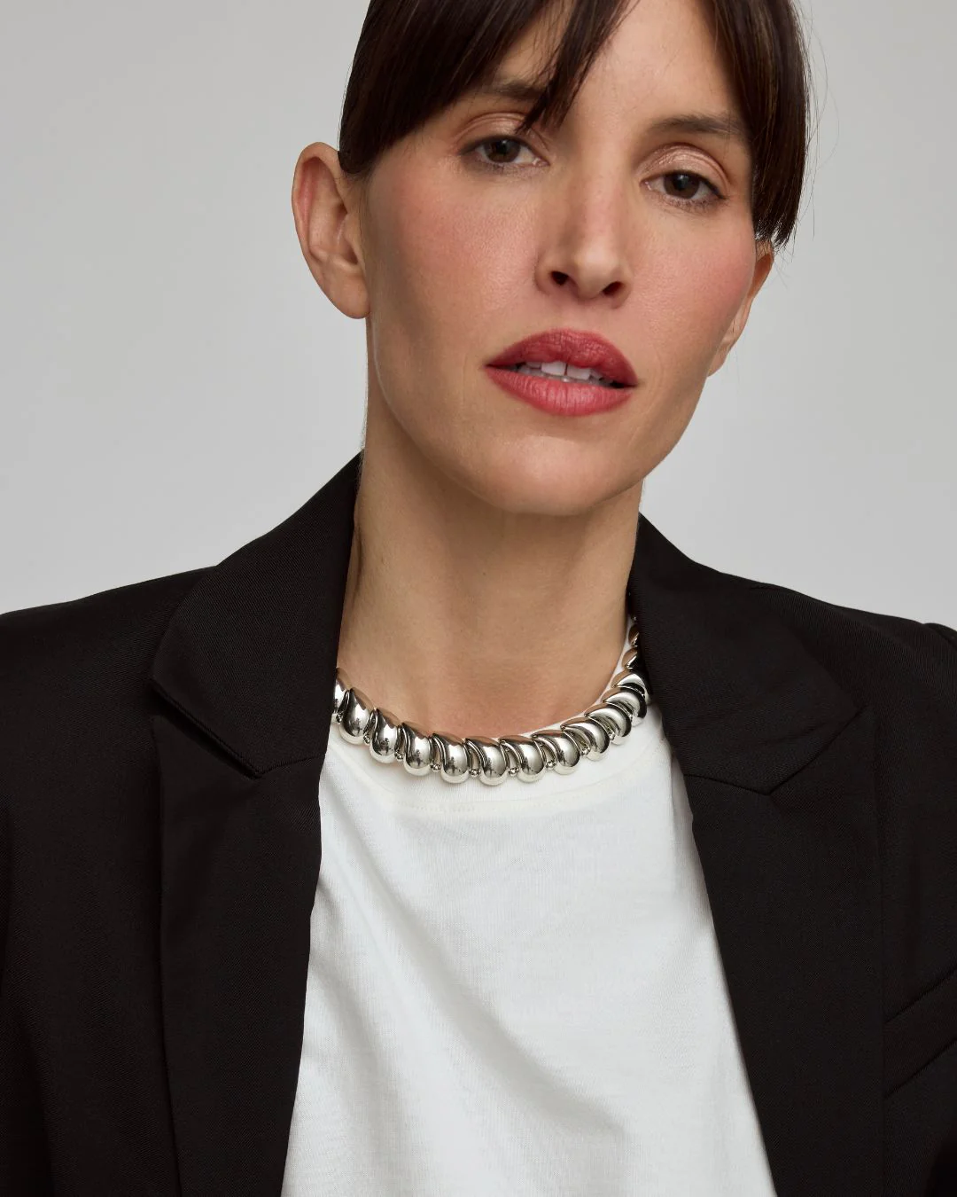 ZAHA NECKLACE SILVER - Futureuc