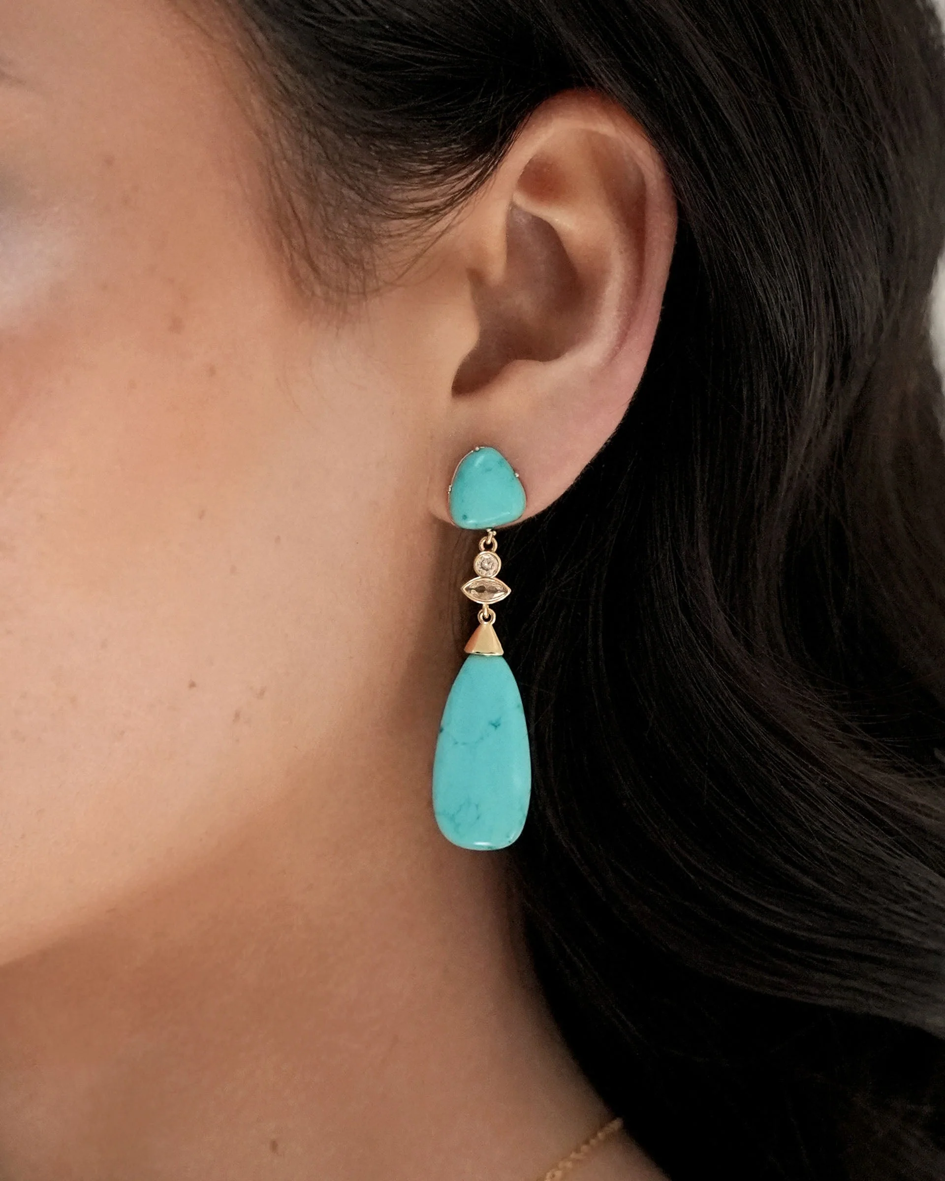 Turquoise Solstice Drop Earrings - Futureuc