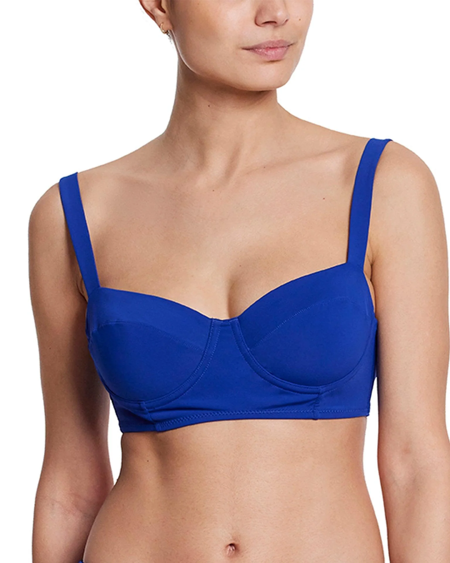 Balconette Bikini Swimsuit Top Poolside Blue - Futureuc