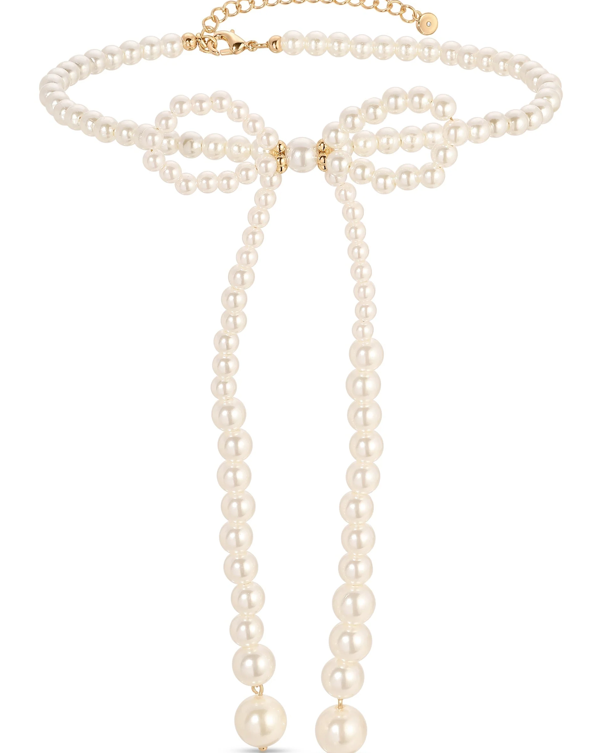 Venus Pearl Bow Necklace - Futureuc