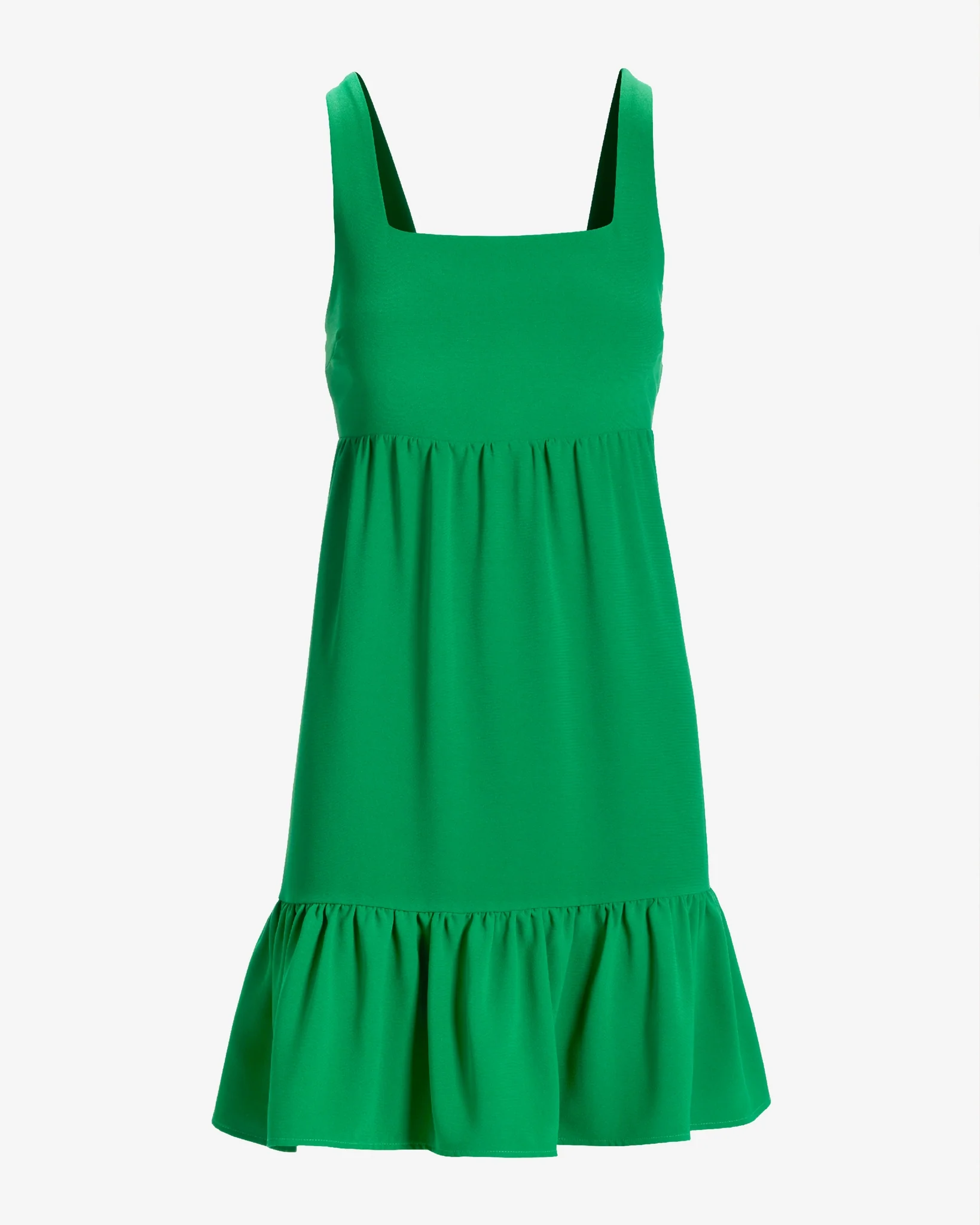 Versatile Tiered Short Dress Monaco Green - Futureuc