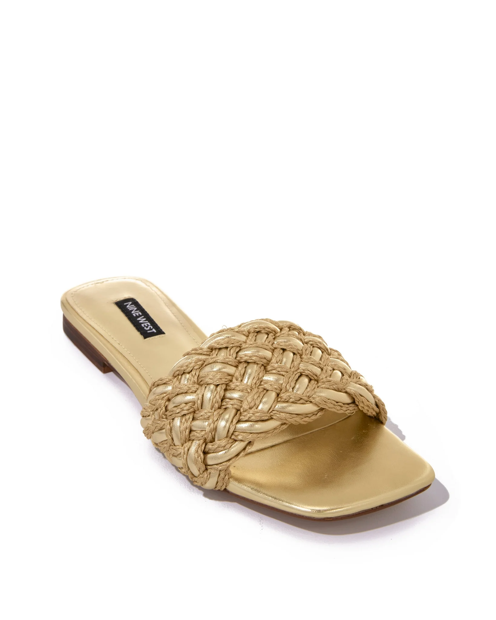 Braided Slide Sandal Gold - Futureuc