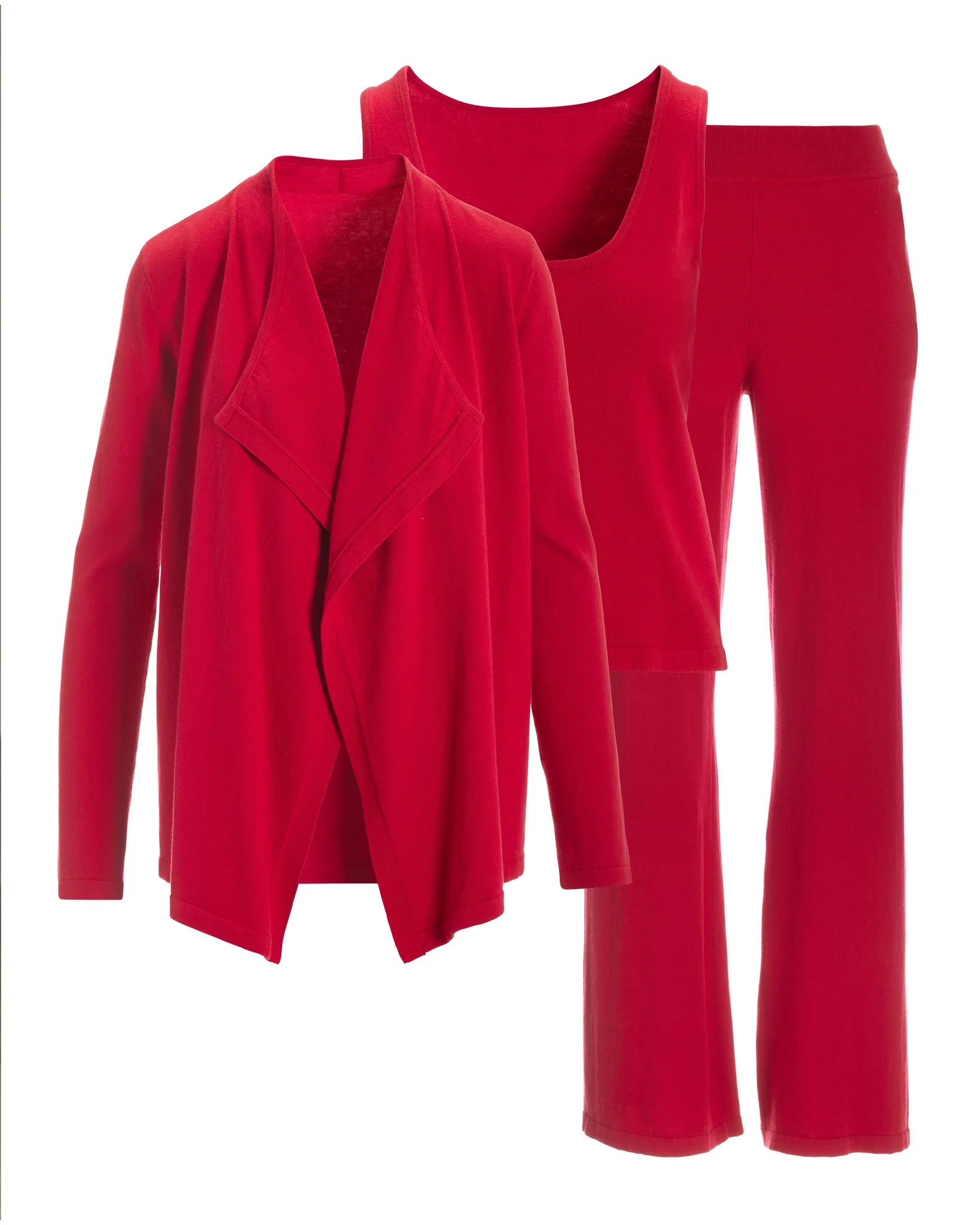 Cashmere Blend 3 Piece Set Jester Red - Futureuc