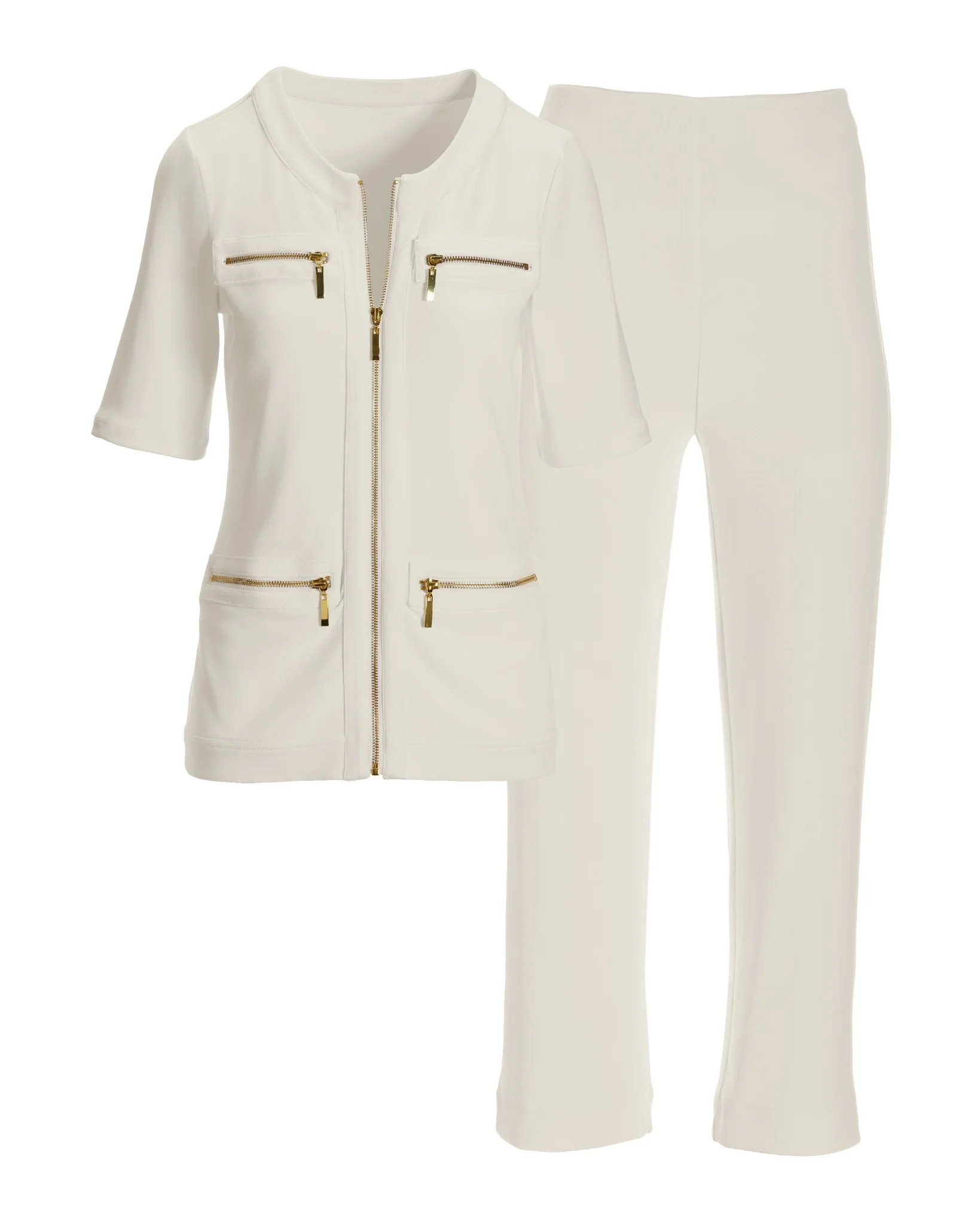 Beyond Travel Cropped Chic Coordinates Ivory Coast - Futureuc