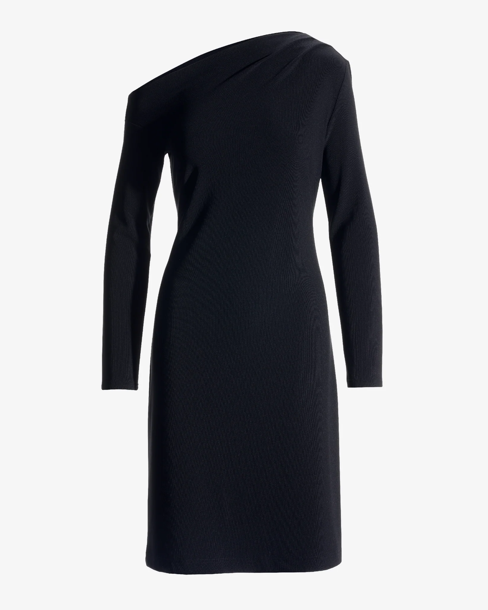 Beyond Travel Asymmetrical Dress Jet Black - Futureuc