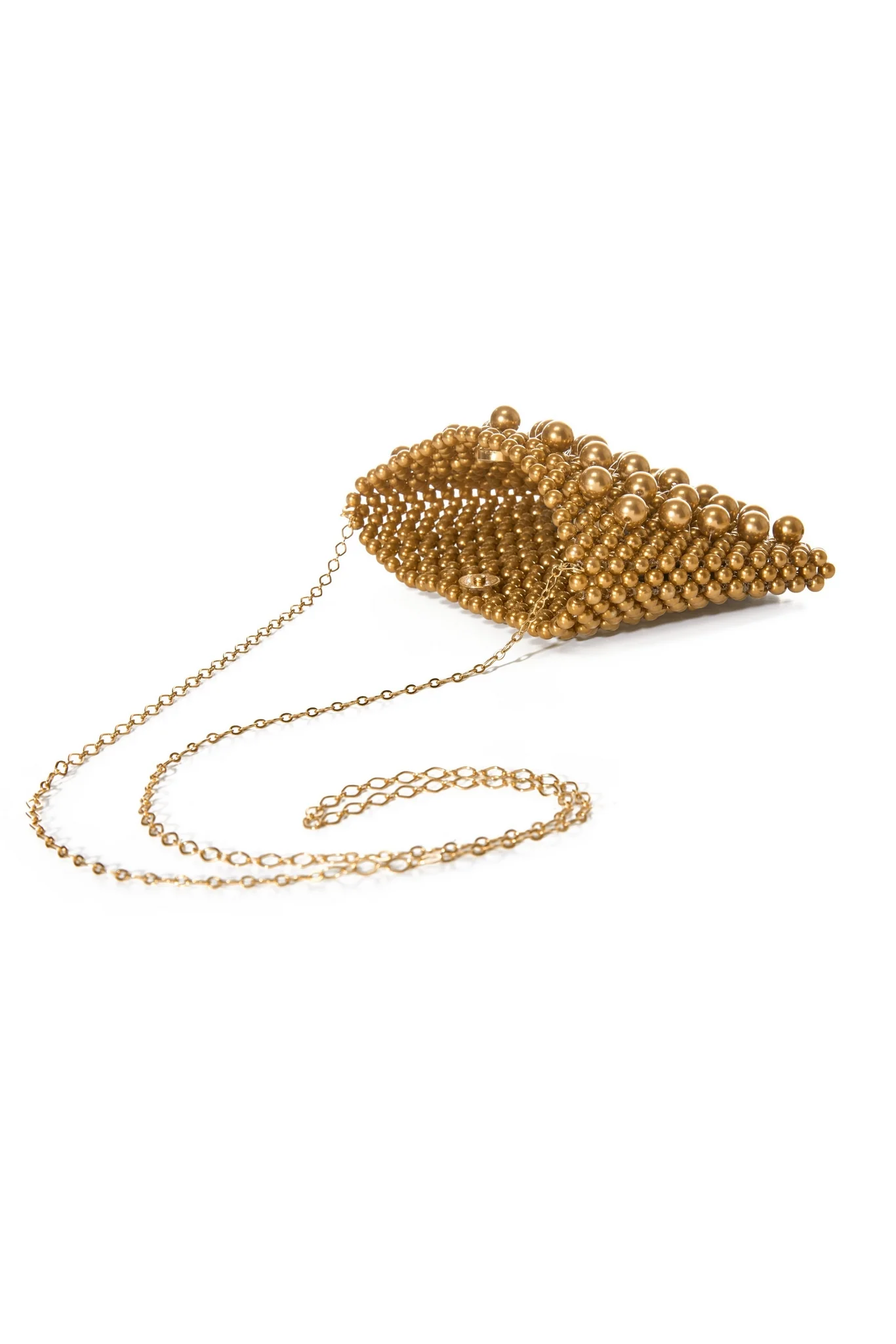 All Over Pearl Clutch Gold - Futureuc