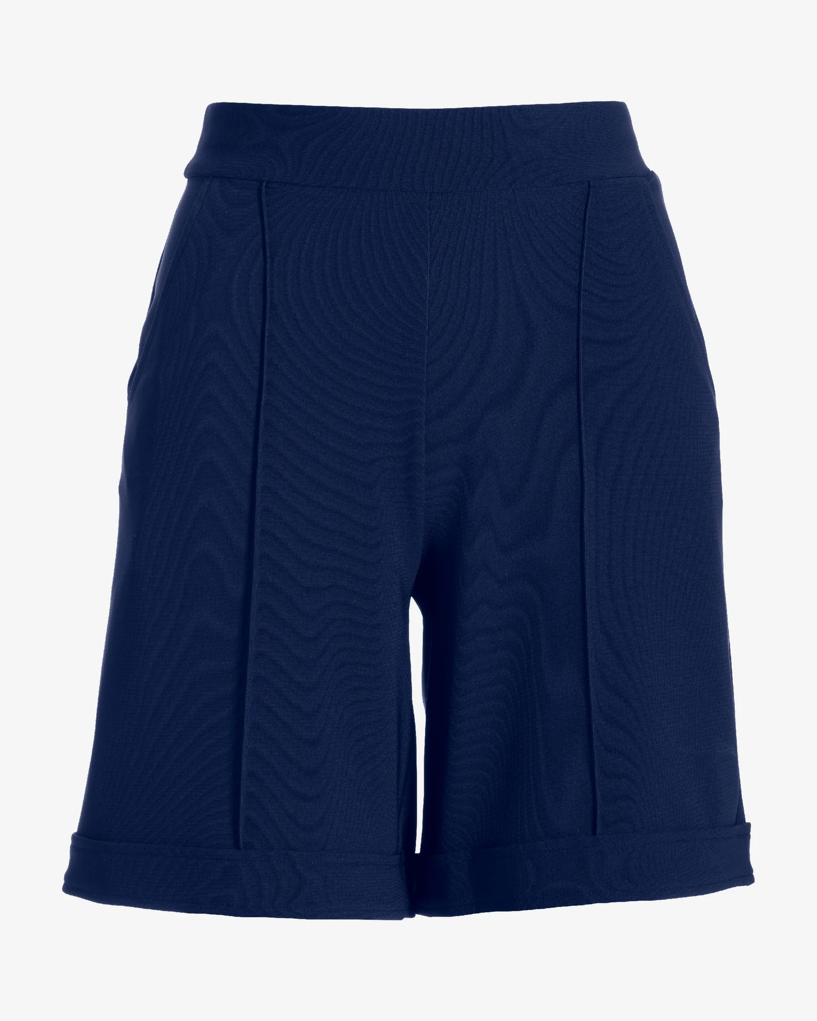 Beyond Travel 7 Inch Cuffed Trouser Shorts Maritime Navy - Futureuc