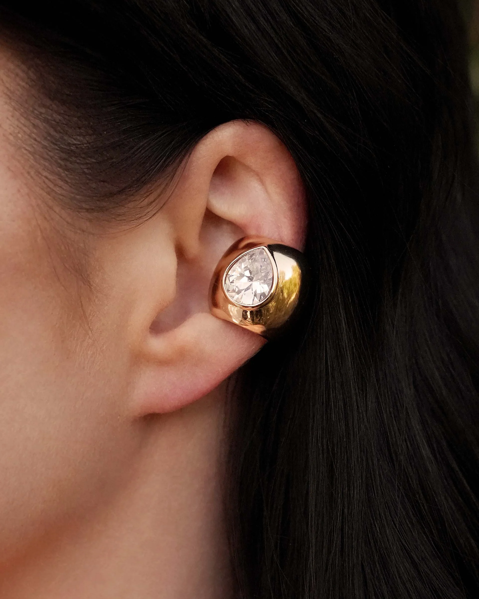 Bold Crystal Ear Cuff - Futureuc