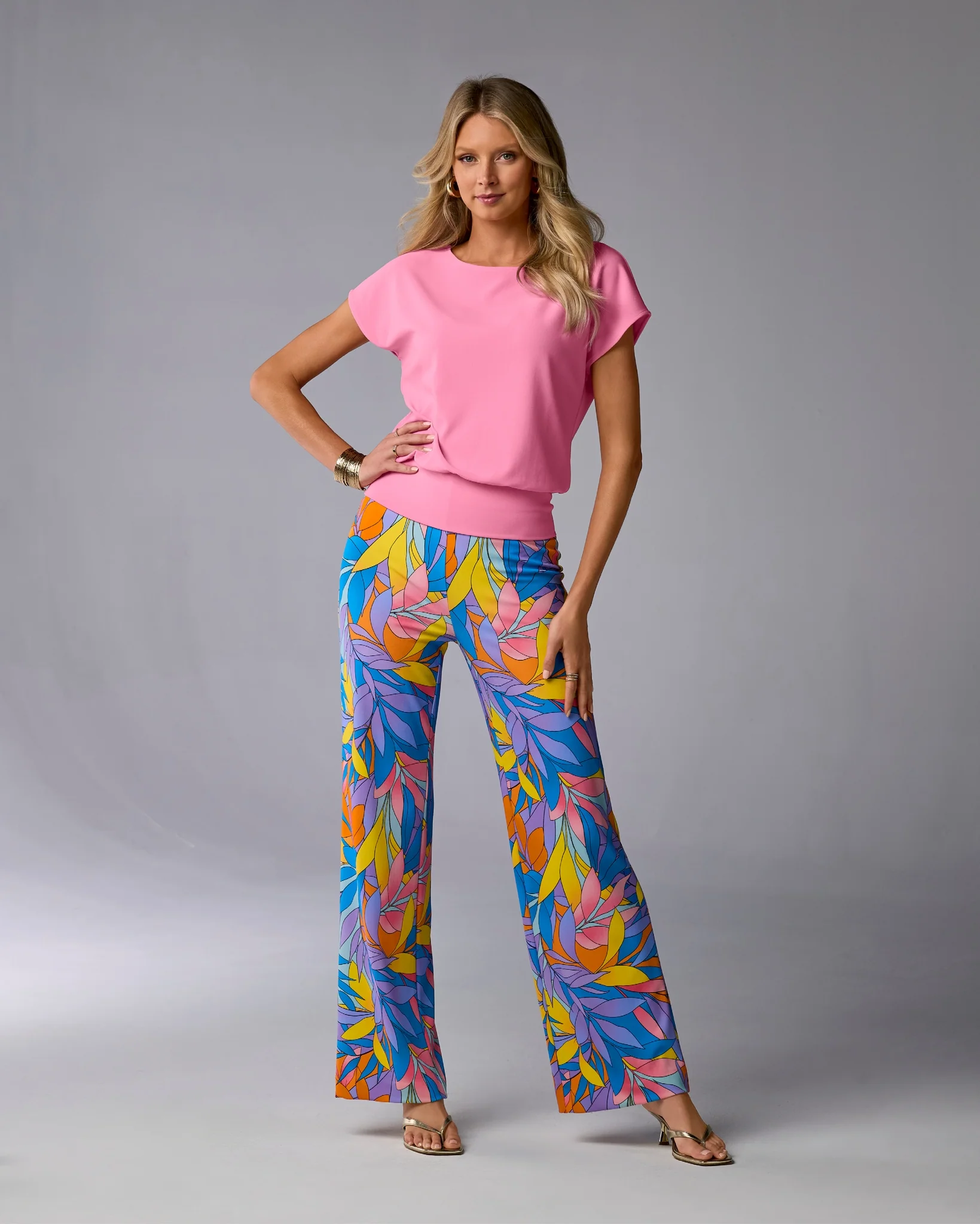 Beyond Travel Print Palazzo Pant Rainforest Escape - Futureuc