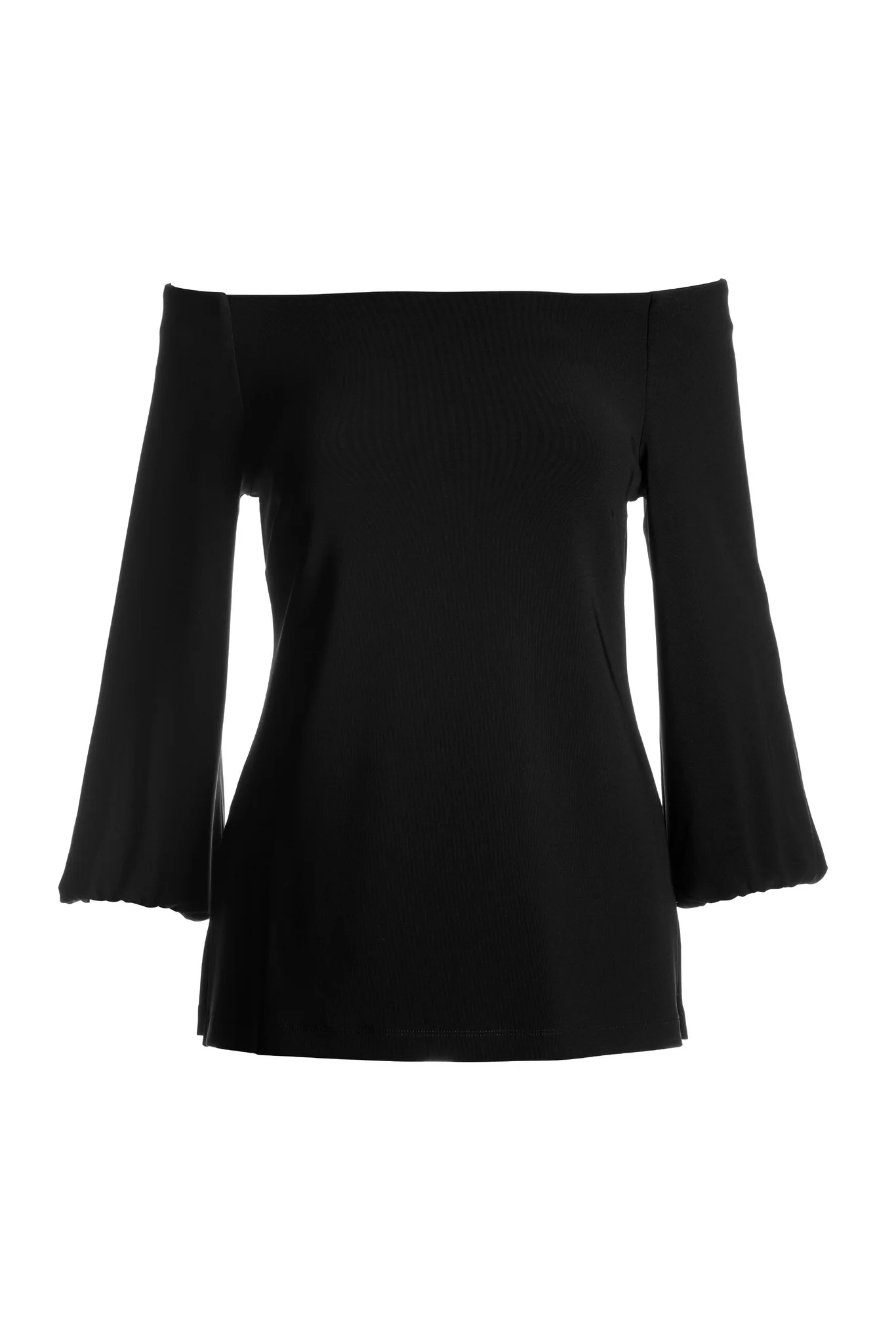 Beyond Travel Off The Shoulder Top Jet Black - Futureuc